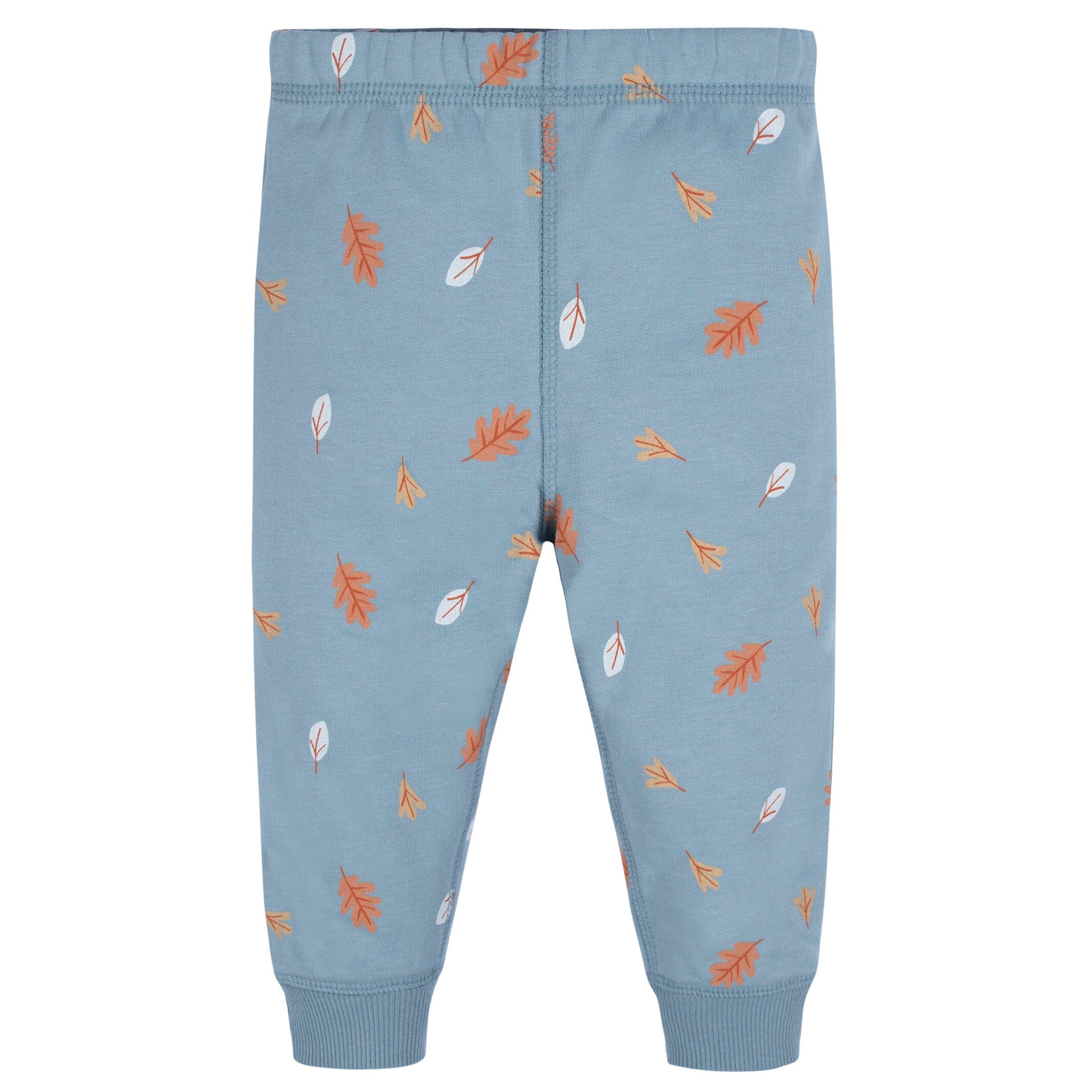 2-Piece Infant & Toddler Boys Blue Leaves Sweatshirt & Pant Set - Image 6