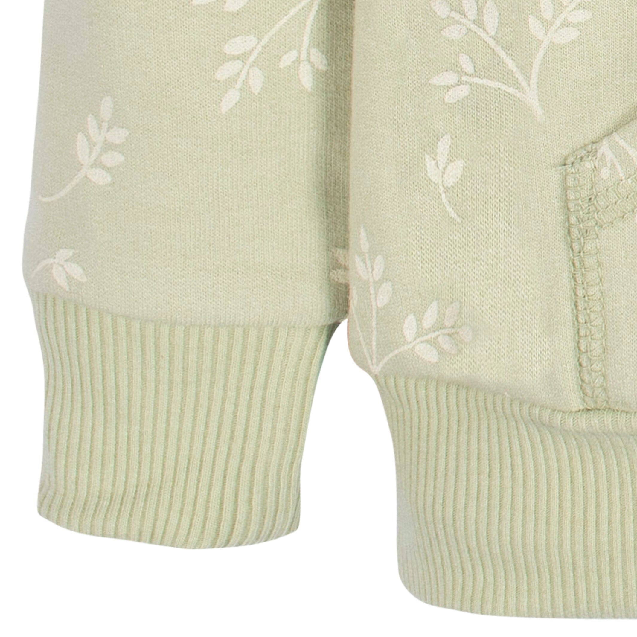 2-Piece Baby & Toddler Girls Green Leaves Sweatshirt & Pant Set - Image 5
