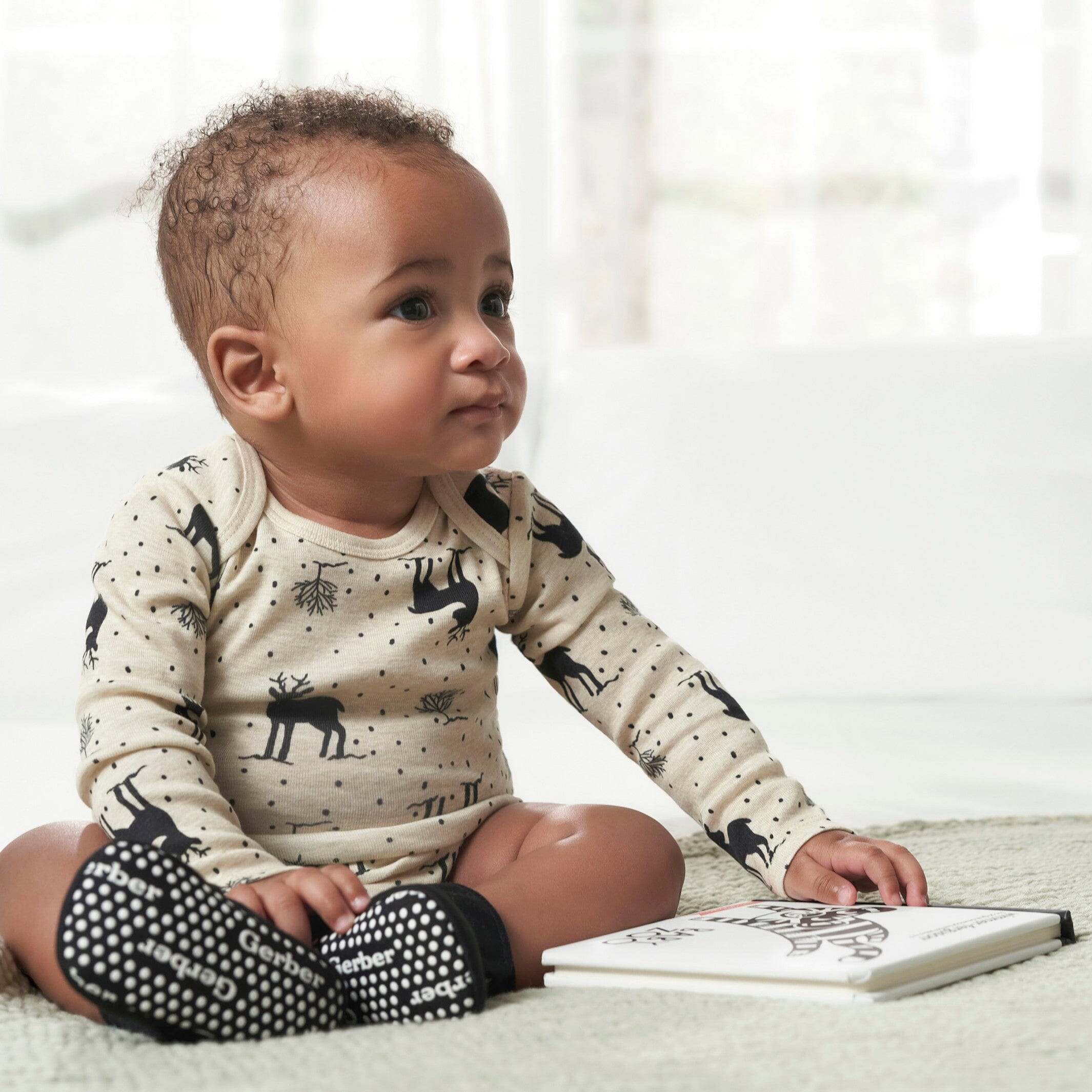 6-Pack Baby Neutral Deer Onesies® Bodysuits - Image 2