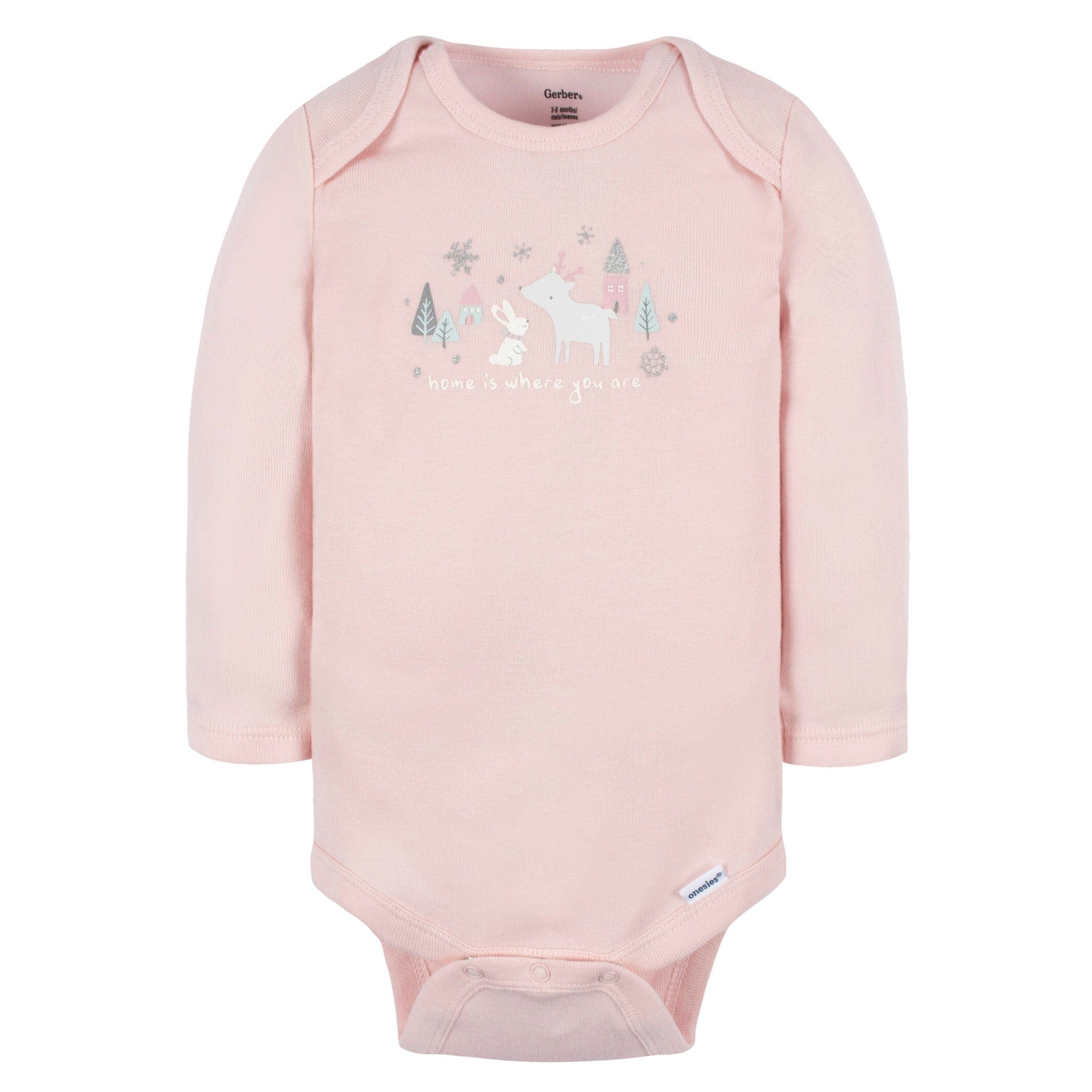 6-Pack Baby Girls Home Onesies® Bodysuits - Image 4
