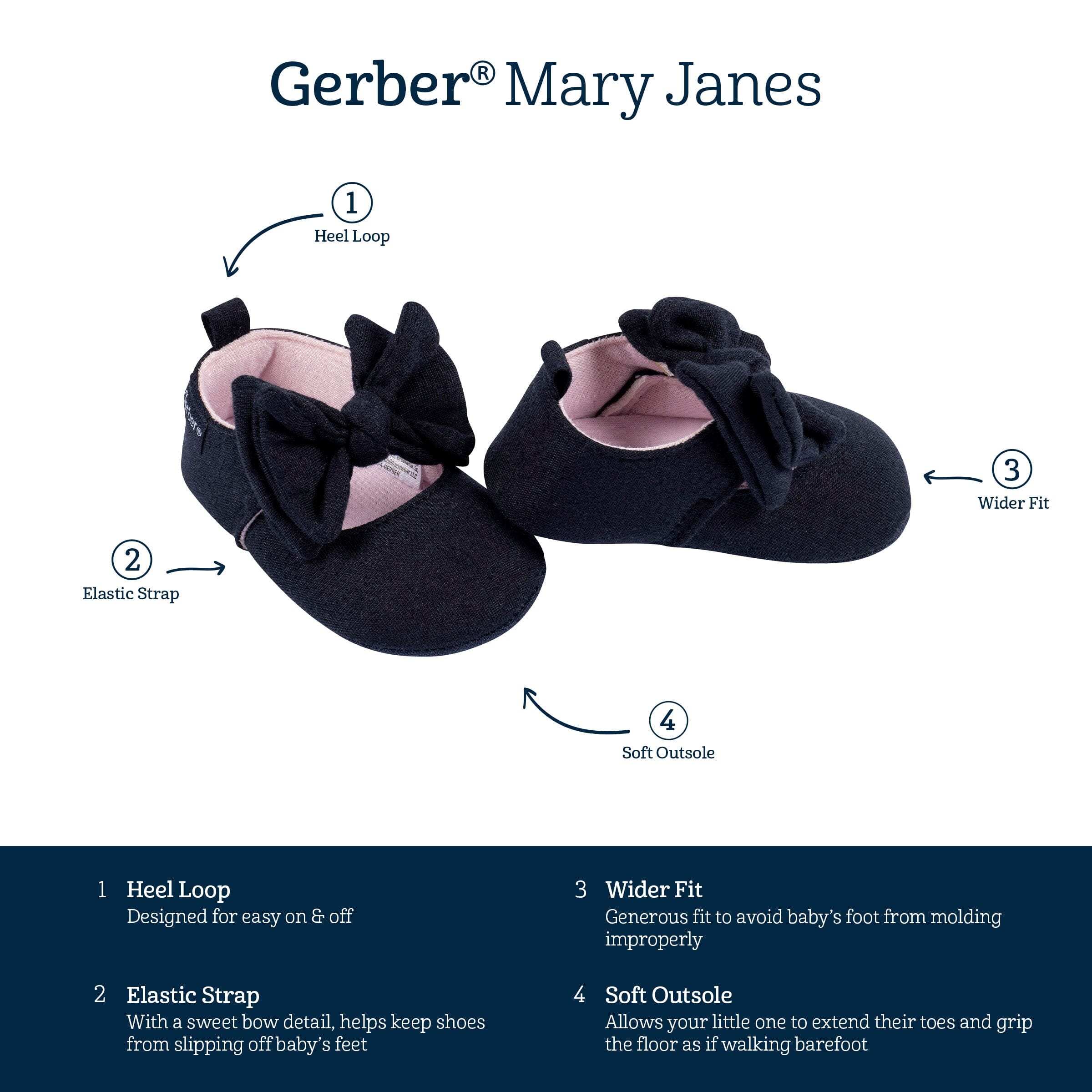 Baby Girls Black Ballet Slipper - Image 6