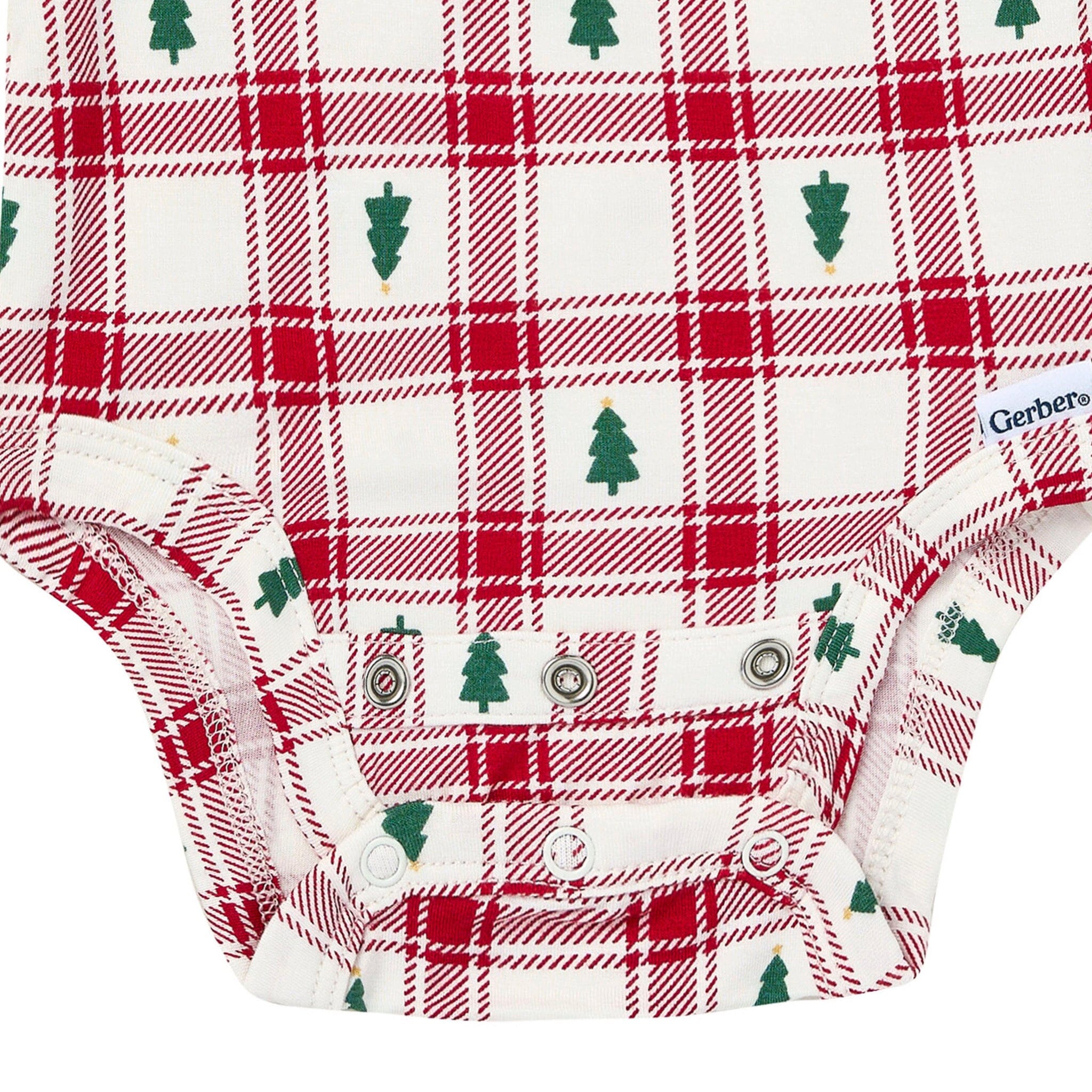 2-Piece Baby Neutral Plaid Tree Onesie® Pant Set - Image 7