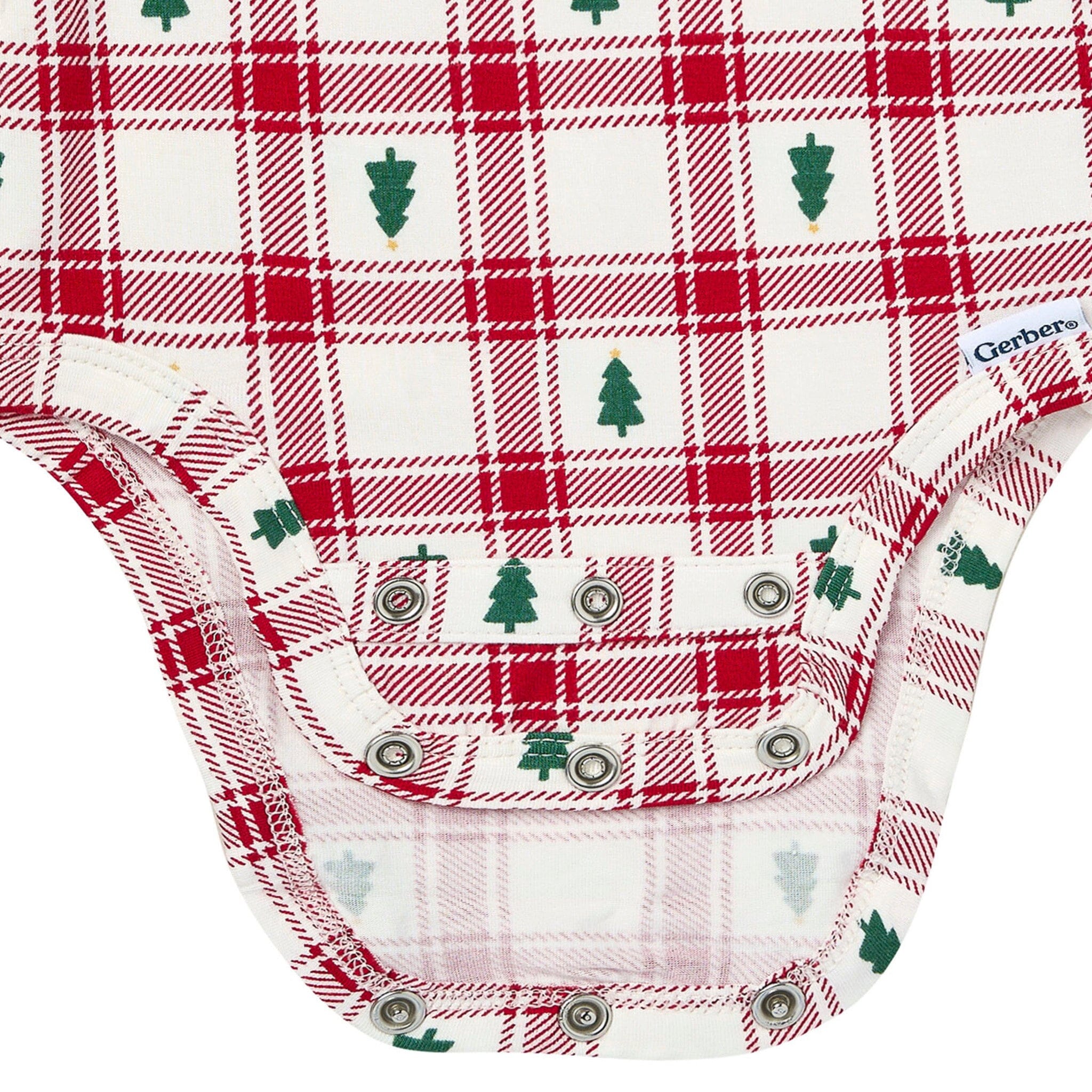 2-Piece Baby Neutral Plaid Tree Onesie® Pant Set - Image 8