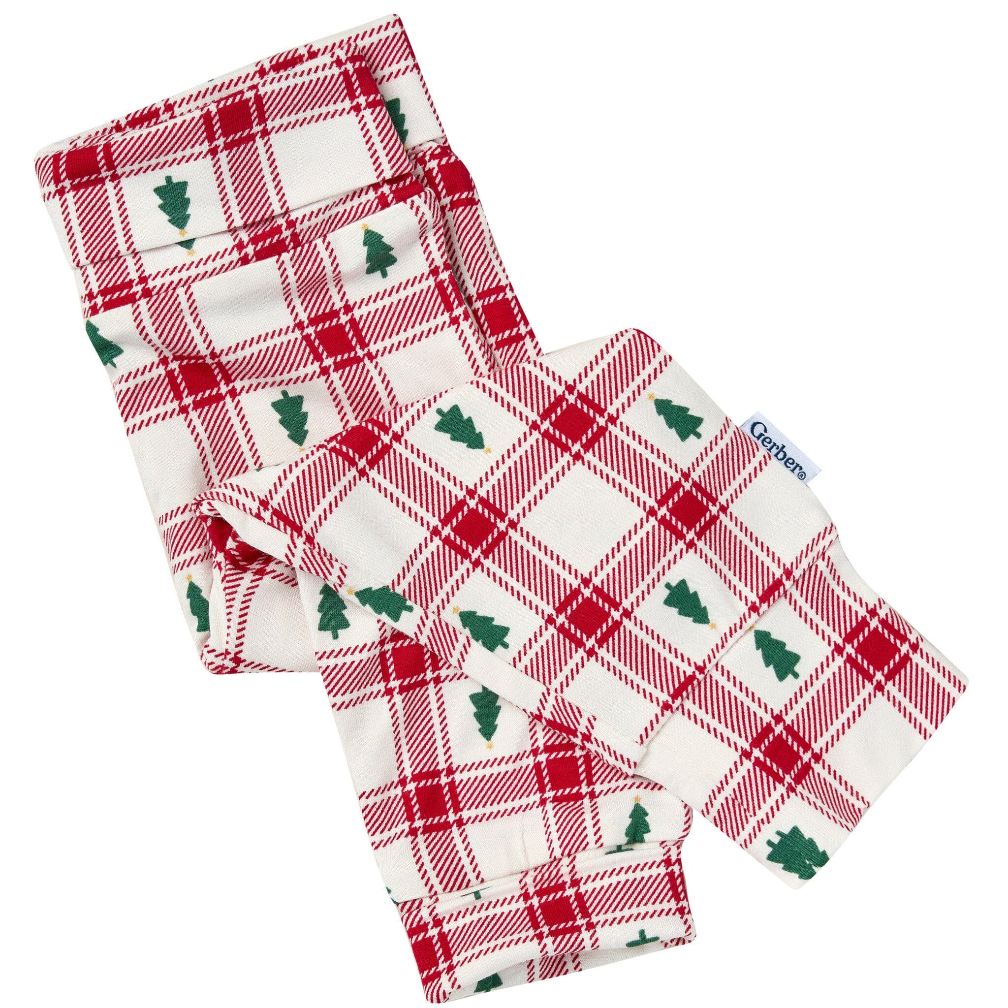 2-Piece Baby Neutral Plaid Tree Onesie® Pant Set - Image 9