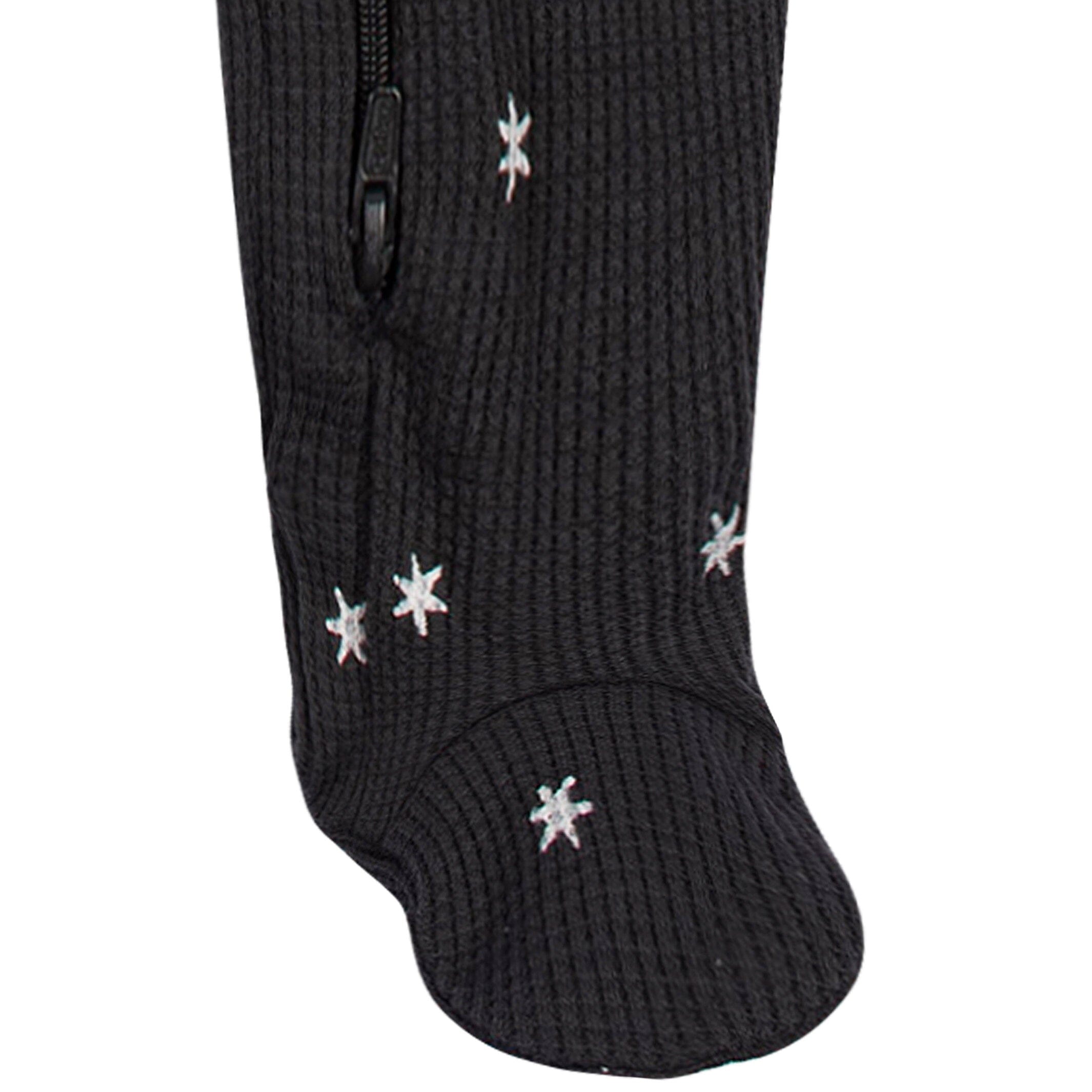 Baby Neutral Starburst Snug Fit Footed Pajamas - Image 6