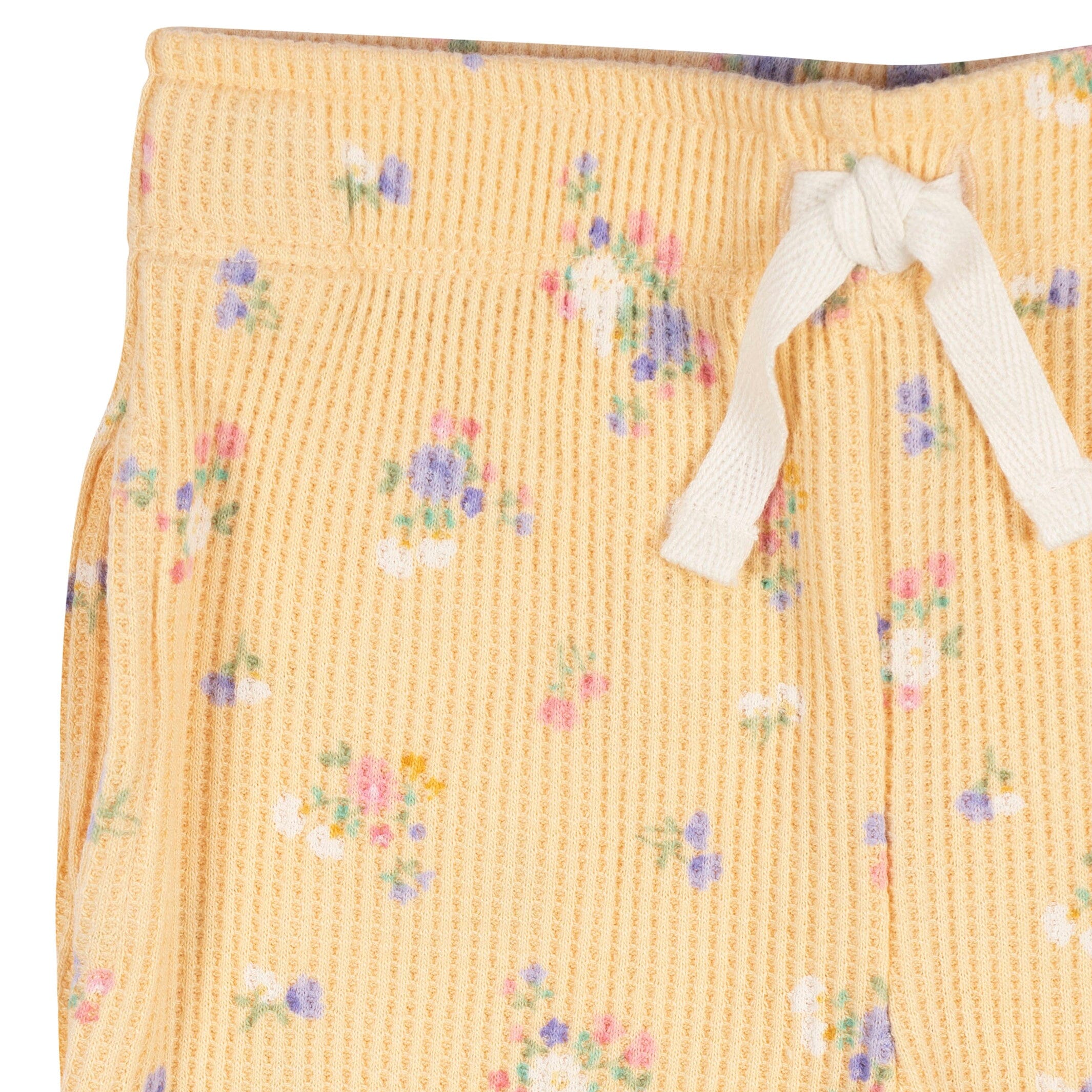 2-Piece Baby Girls Yellow Floral Top & Jogger Set - Image 5