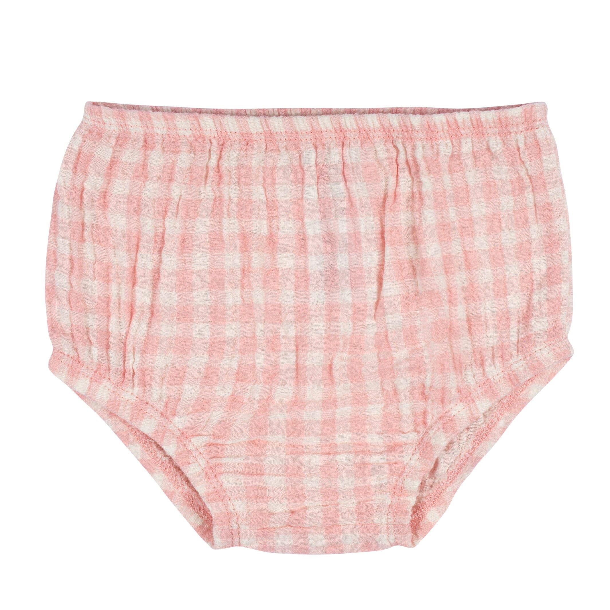 2-Piece Baby & Toddler Girls Gingham Gauze Dress & Diaper Cover Set - Image 8