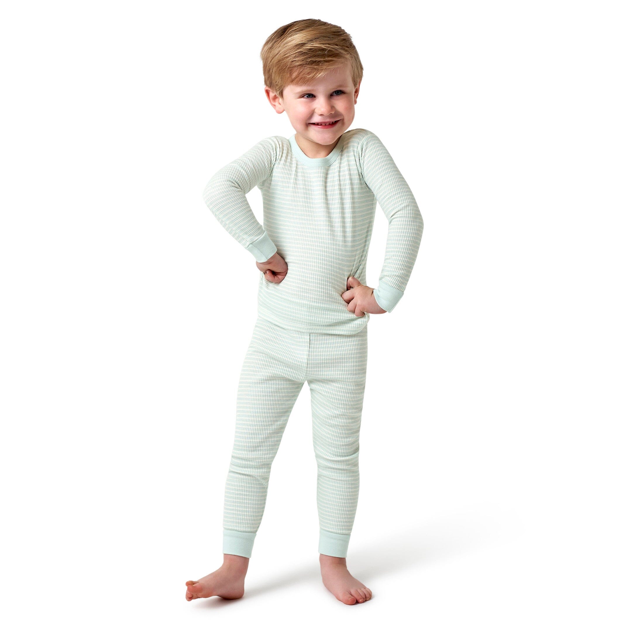 2-Piece Infant & Toddler Boys Stripe Snug Fit Pajama Set - Image 3