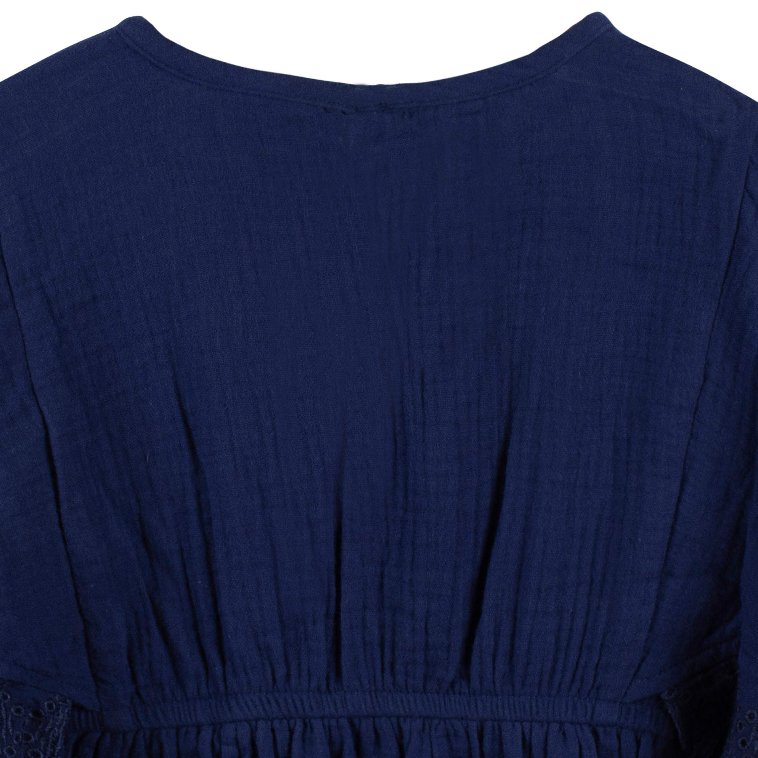 Baby & Toddler Girls Navy Gauze Kaftan Swim Coverup - Image 6