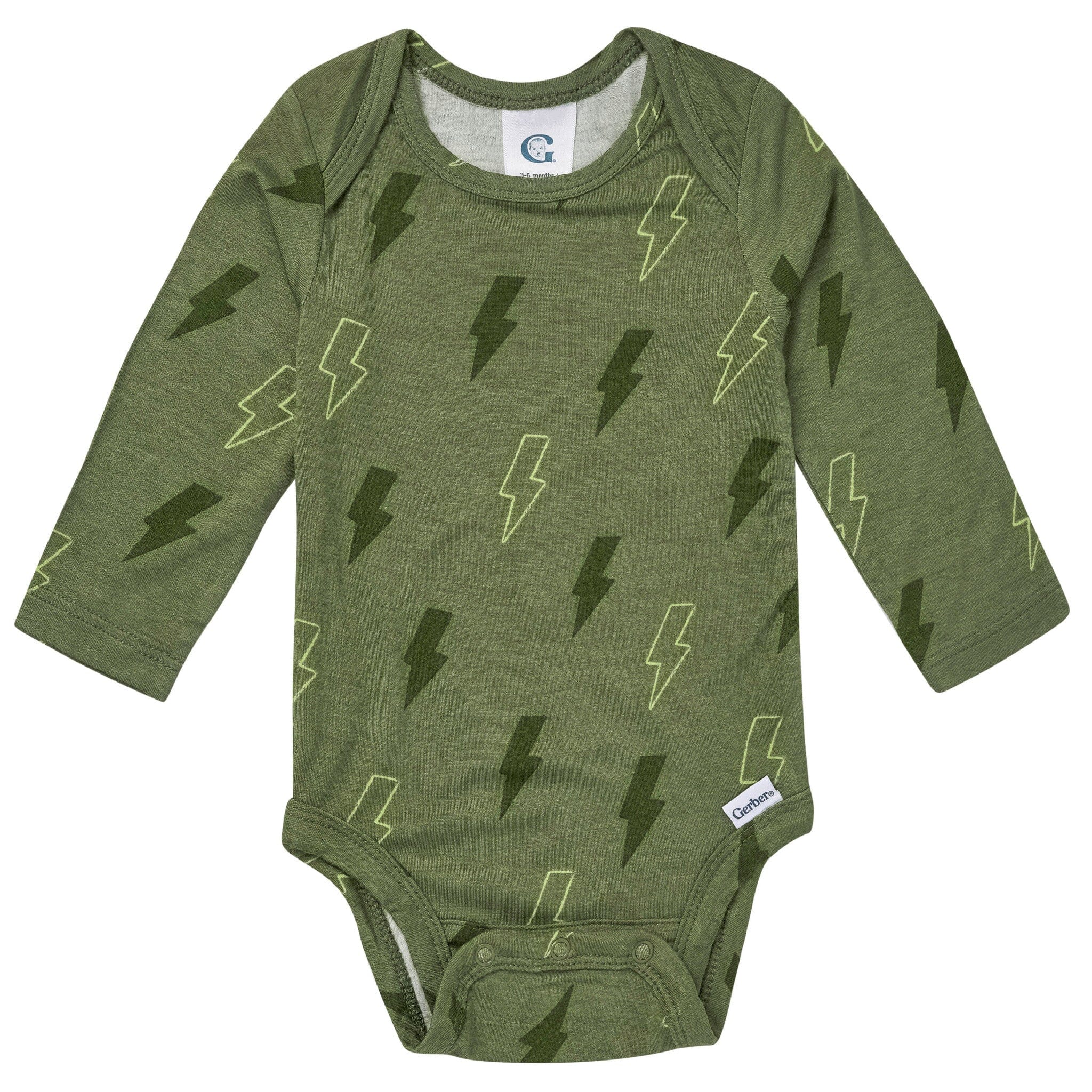 2-Piece Baby Boys Green Bolts Onesie® Pant Set - Image 5