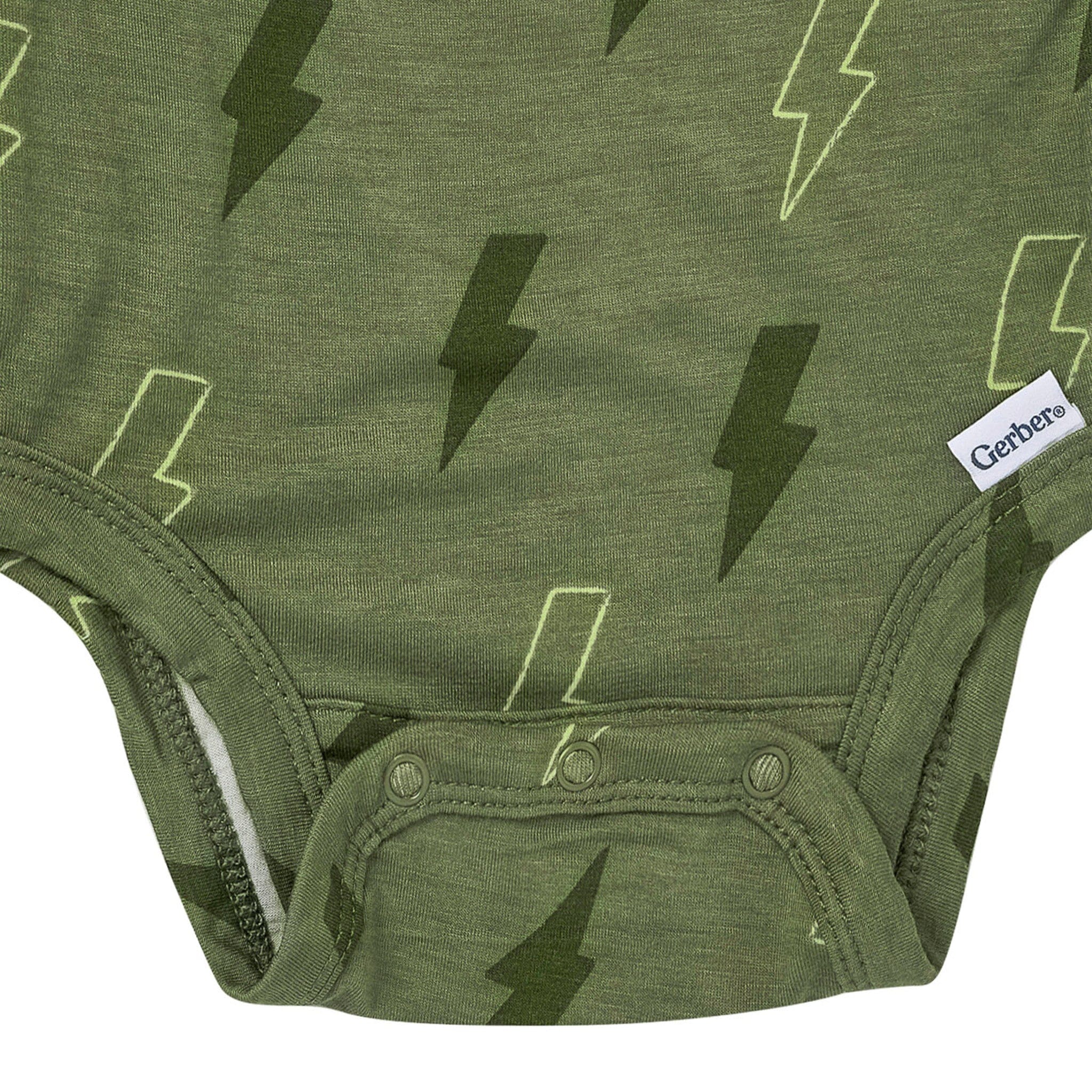 2-Piece Baby Boys Green Bolts Onesie® Pant Set - Image 6