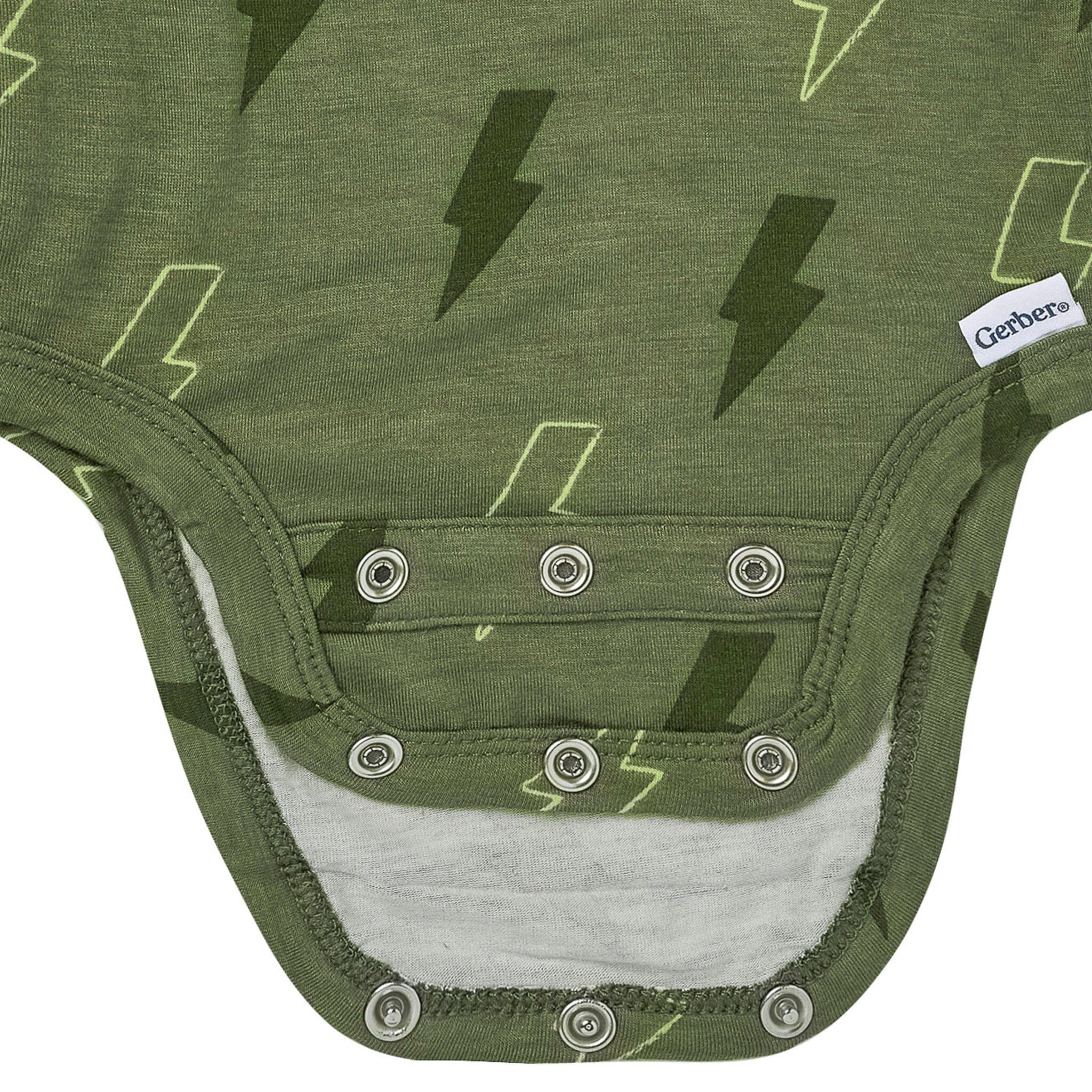 2-Piece Baby Boys Green Bolts Onesie® Pant Set - Image 8