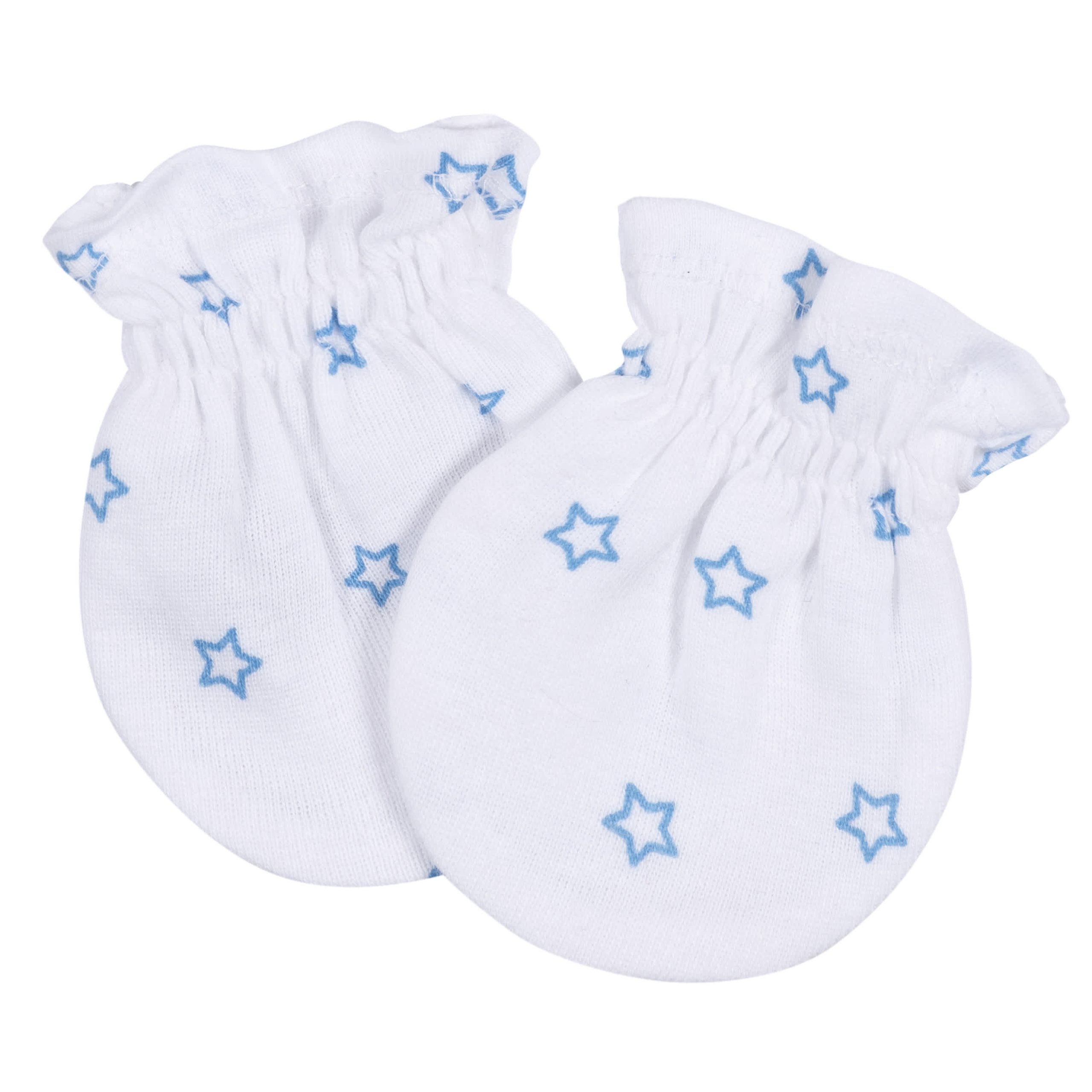 2-Pack Baby Boys Boy Stars No Scratch Mittens - Image 2