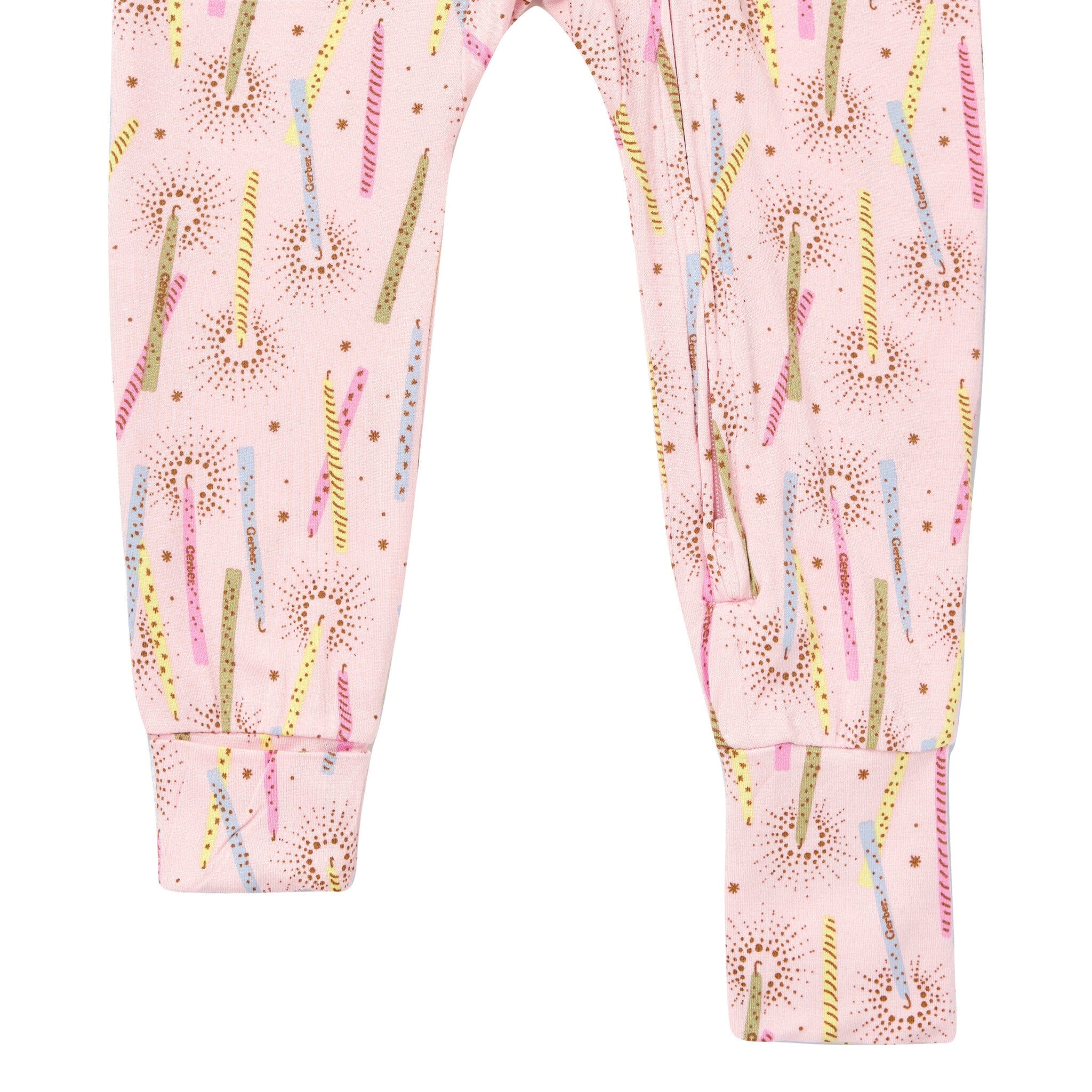 Infant & Toddler Girls Pink Candle Snug Fit Footless Pajamas - Image 4
