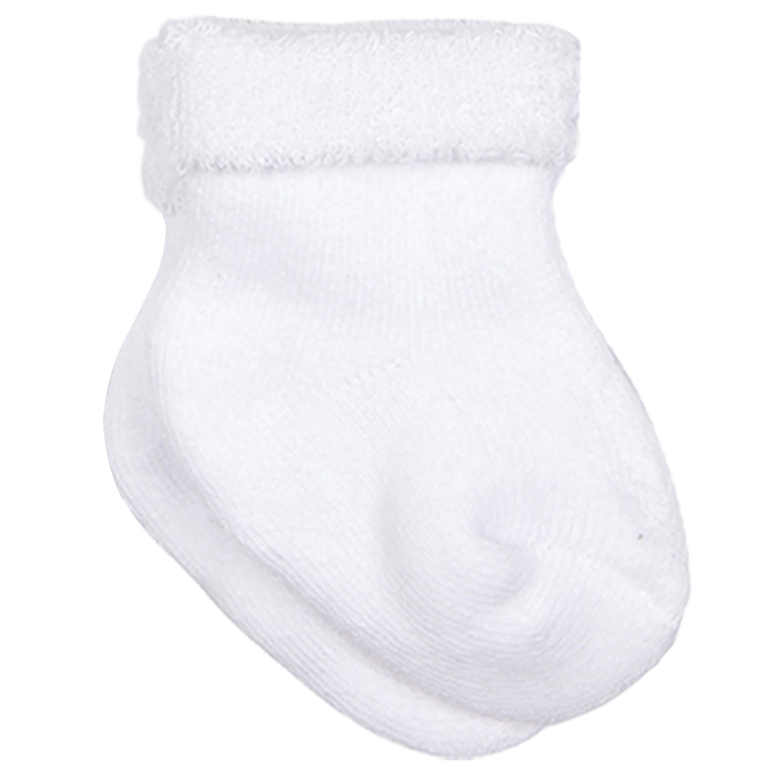 10-Pack Baby Girls Garden Floral & White Wiggle Proof® Socks - Image 6