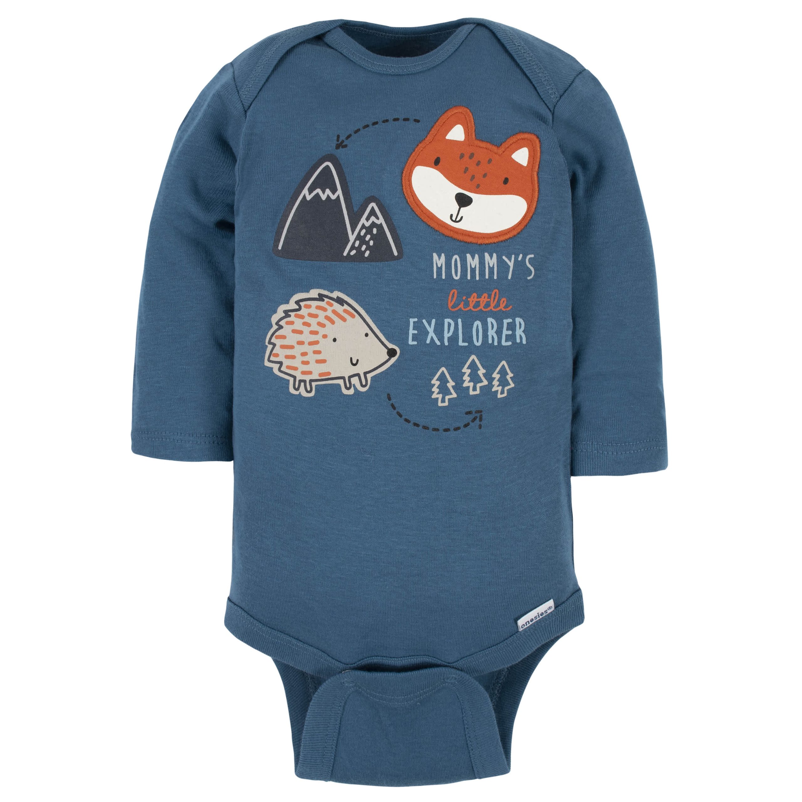 5-Pack Baby Boys Fox Long Sleeve Onesies® Bodysuits - Image 2
