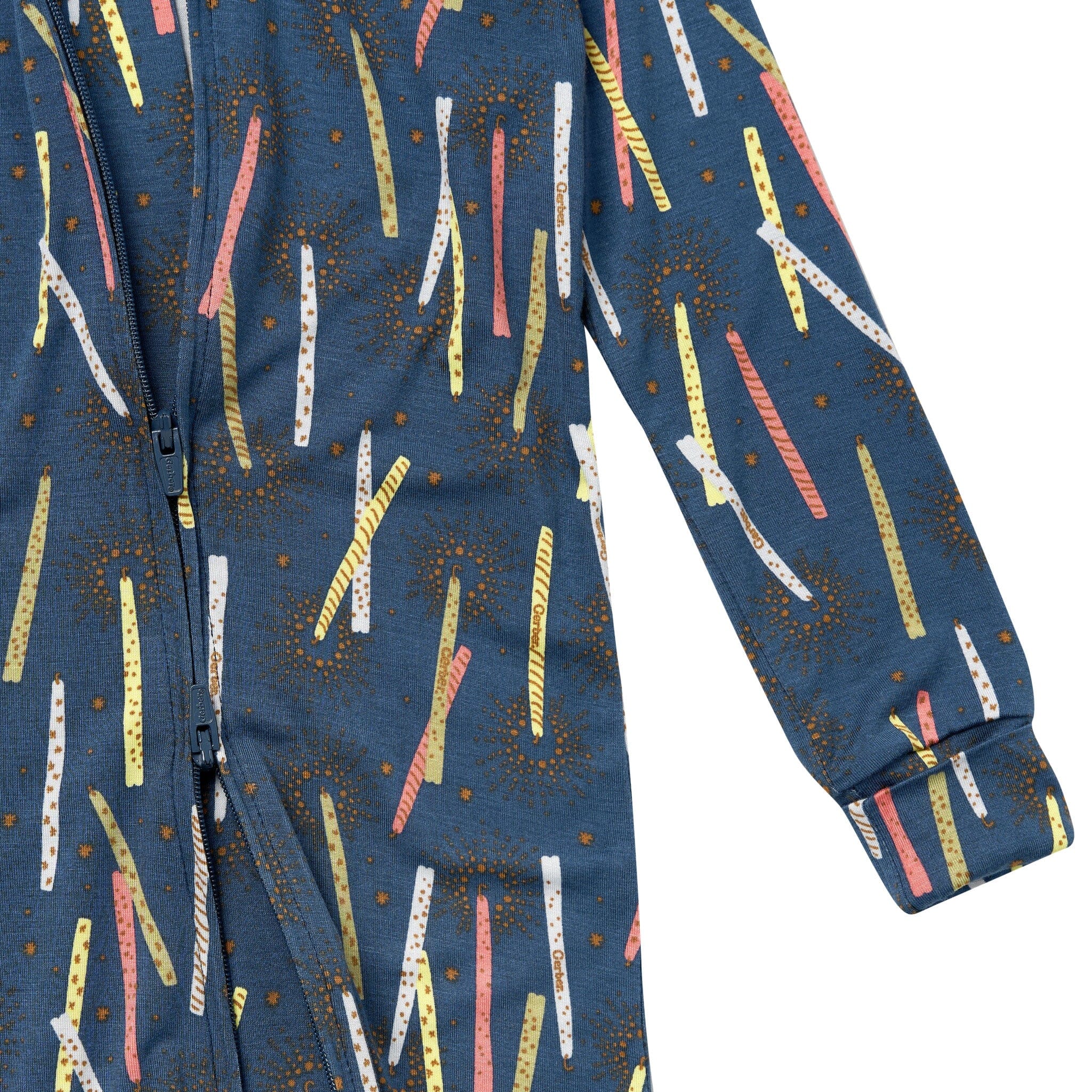 Infant & Toddler Boys Navy Candle Snug Fit Footless Pajamas - Image 2