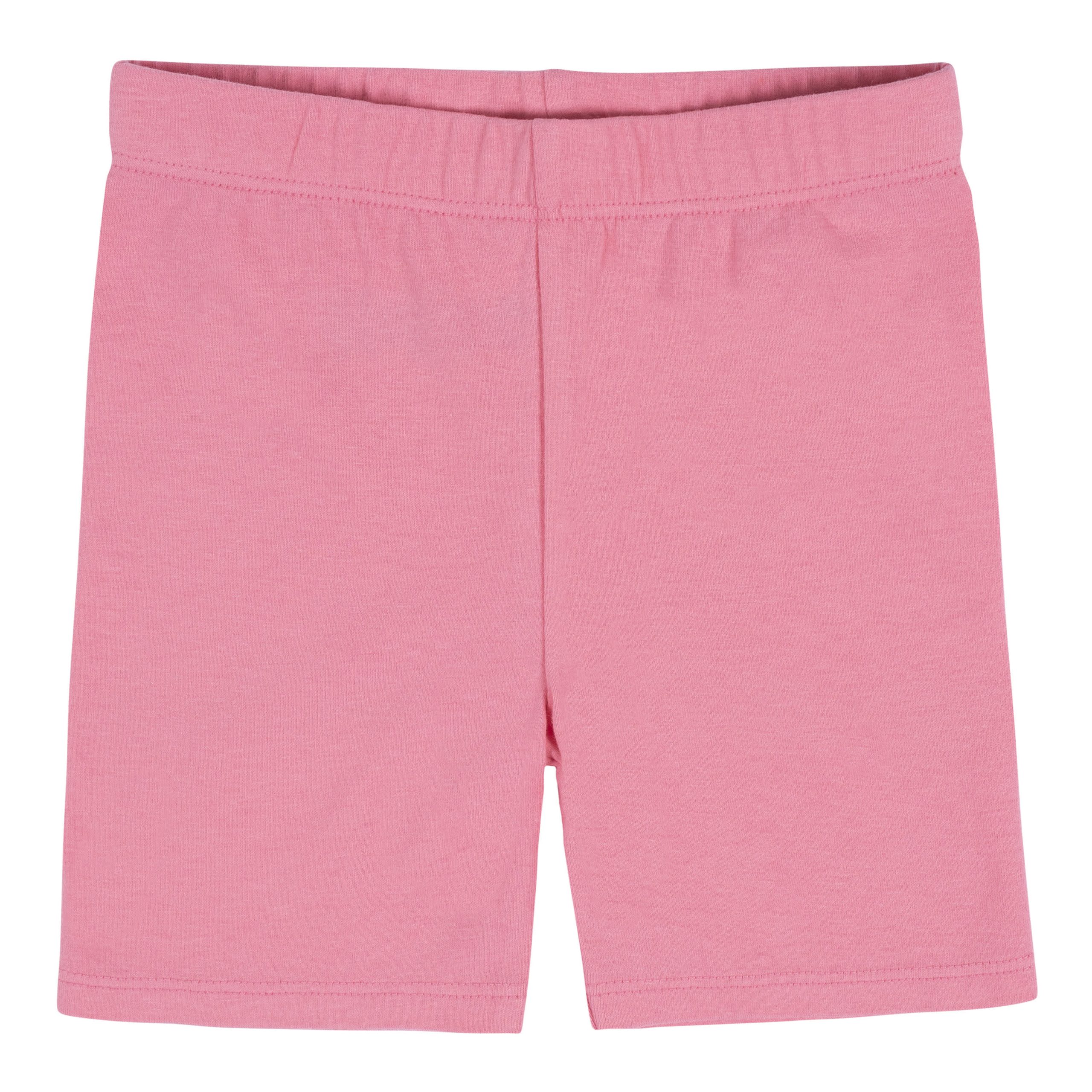 2-Pack Infant Girls Pink & Purple Pull-On Bike Shorts - Image 5