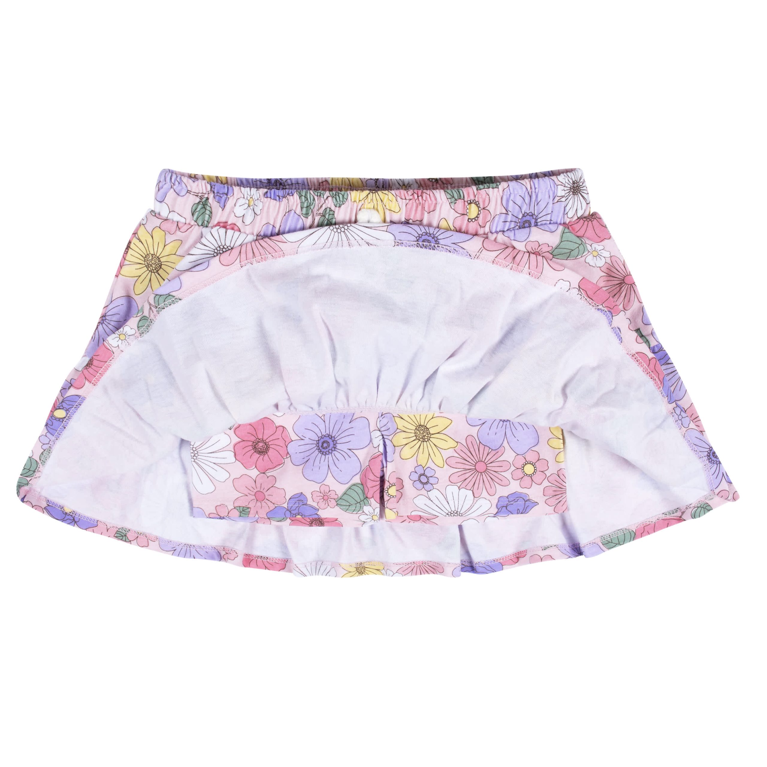2-Pack Infant Girls Pink Floral Skorts - Image 5