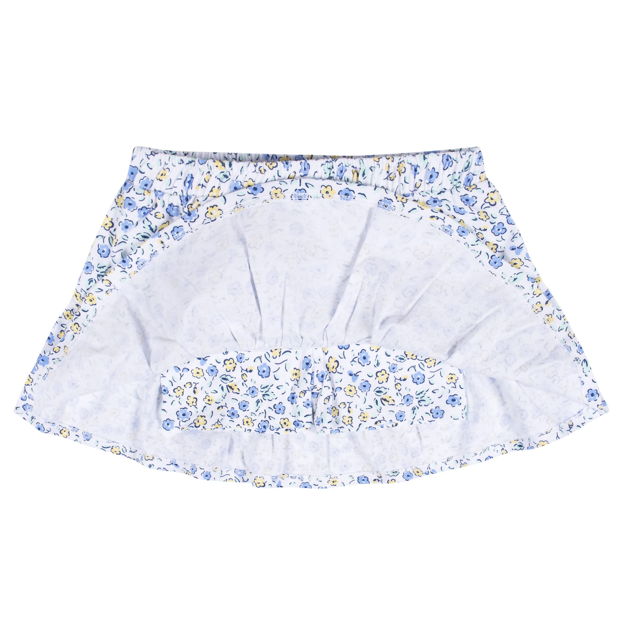 2-Pack Infant Girls Blue Floral Skorts - Image 6