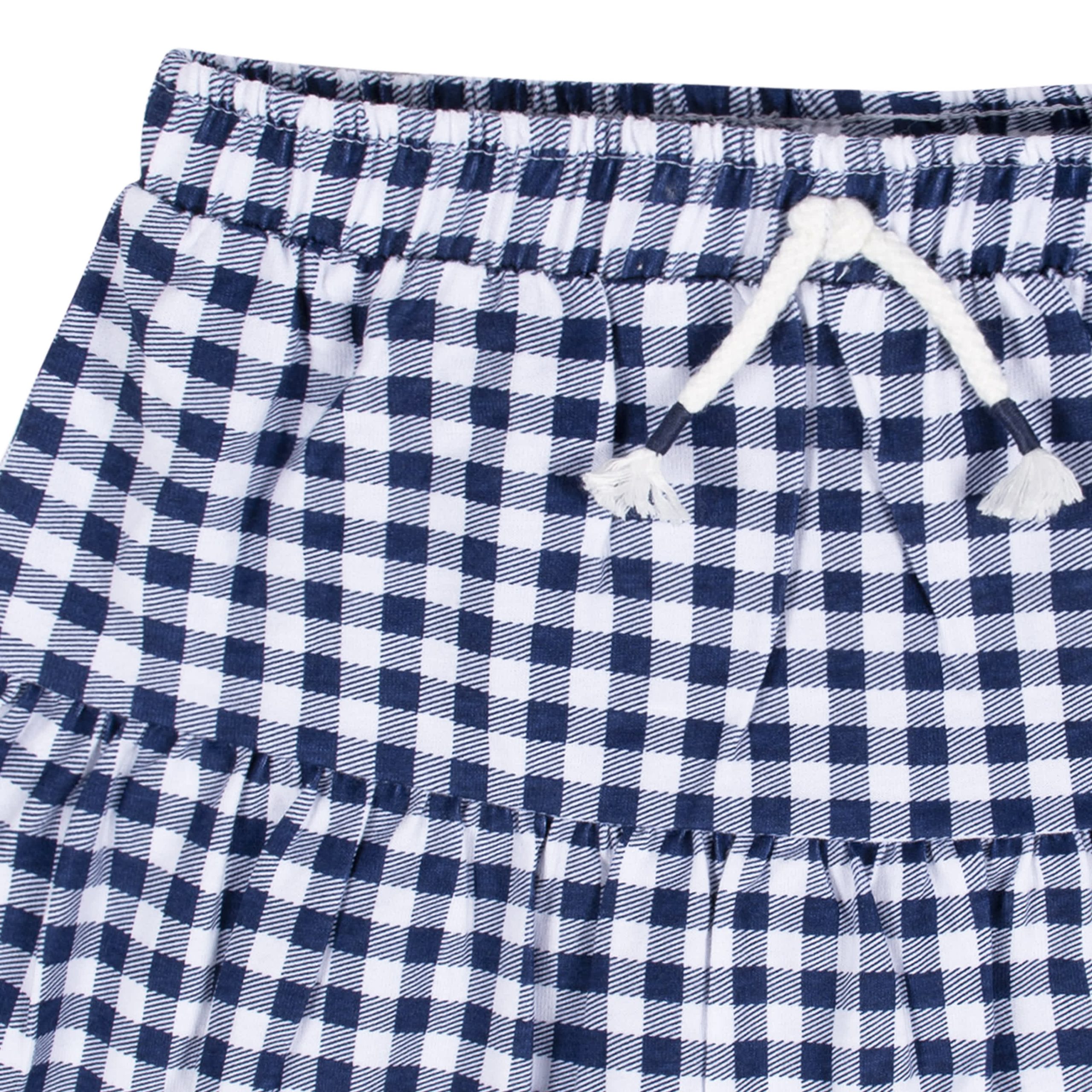 2-Pack Infant Girls Blue Floral Skorts - Image 8
