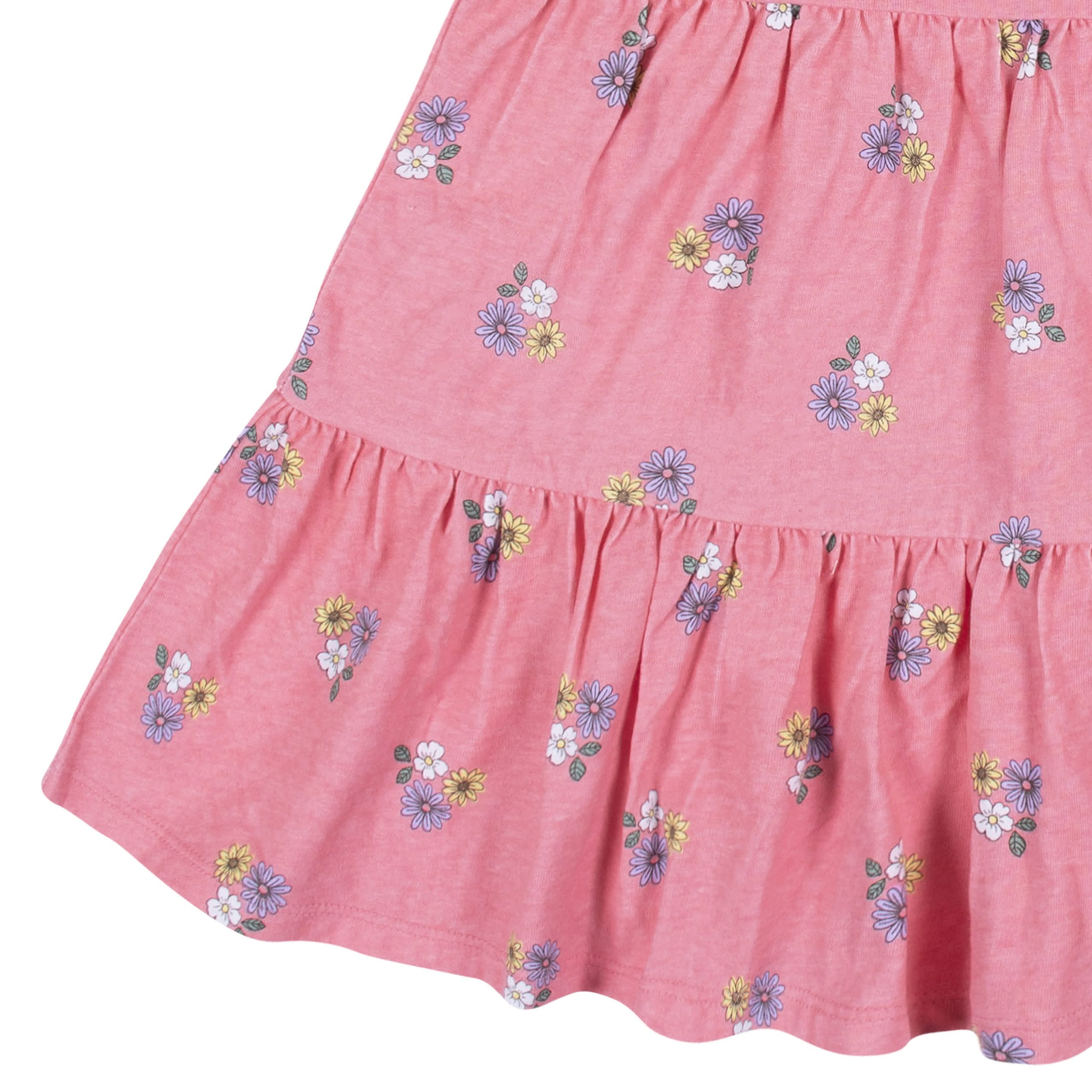 2-Pack Infant Girls Pink Floral Knit Dresses, 18M - Image 9