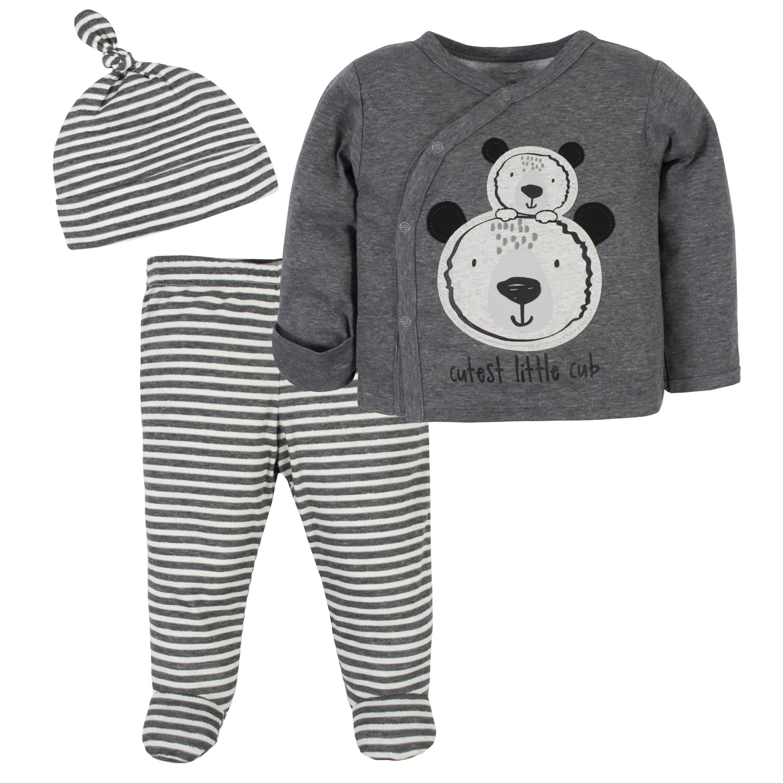 3-Piece Baby Boys Bear Take Me Home Set