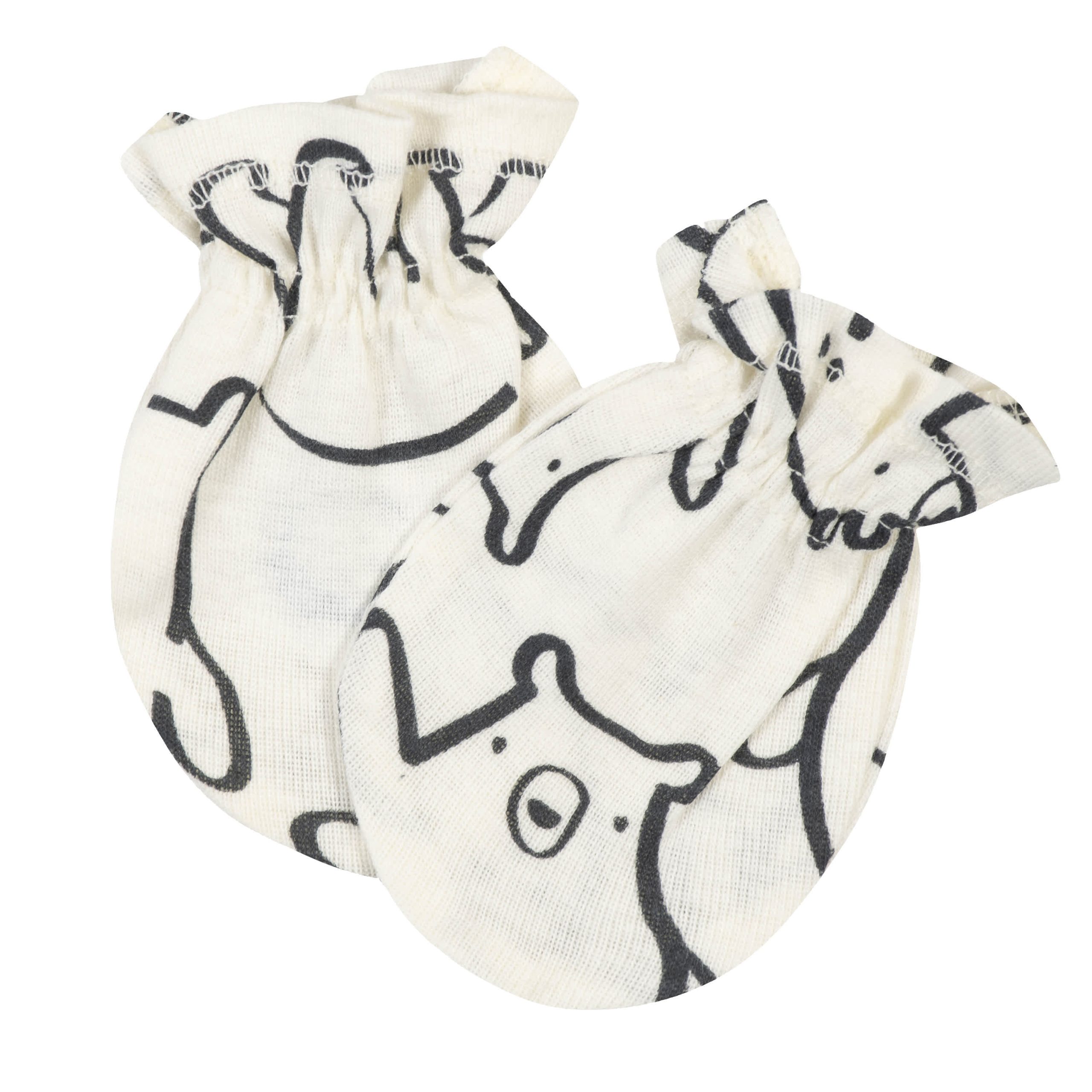3-Pack Baby Boys Bear No Scratch Mittens - Image 2