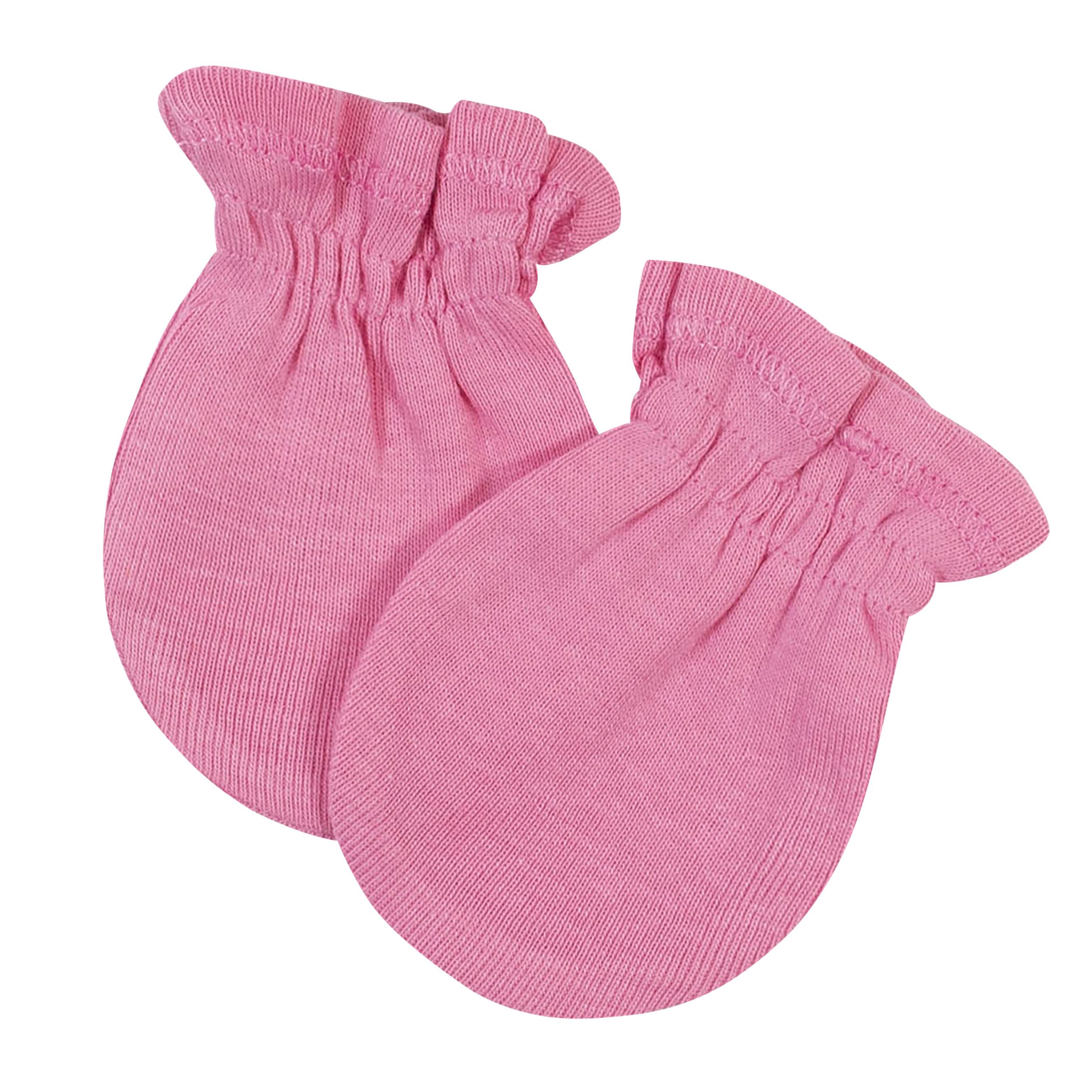 3-Pack Baby Girls Fox No Scratch Mittens - Image 4