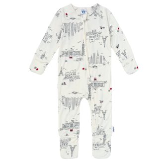 Baby & Toddler Neutral Ivory City Snug Fit Footless Pajamas