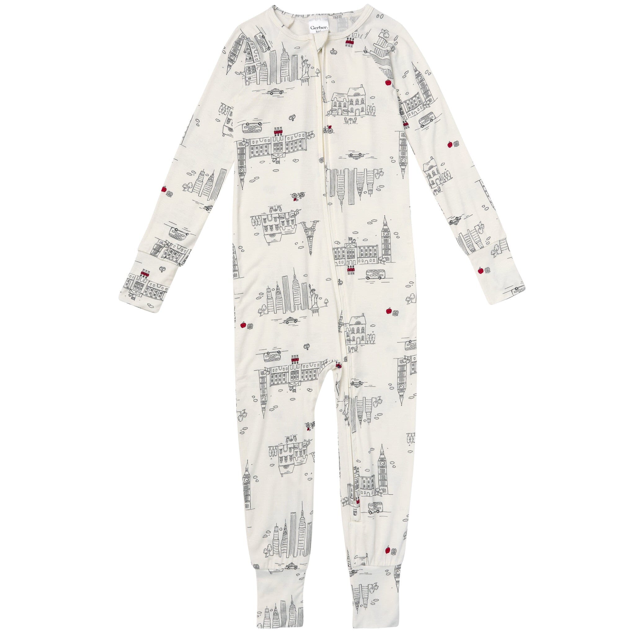 Baby & Toddler Neutral Ivory City Snug Fit Footless Pajamas - Image 4