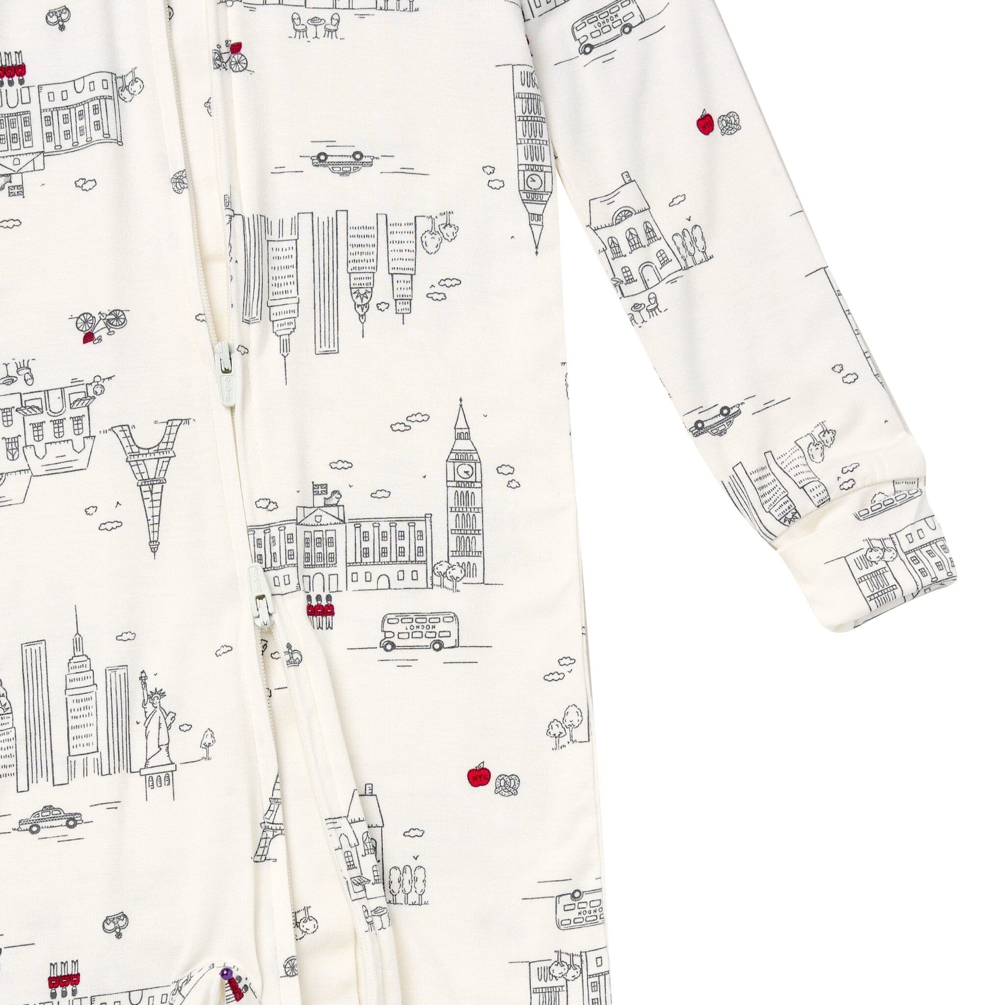 Baby & Toddler Neutral Ivory City Snug Fit Footless Pajamas - Image 5
