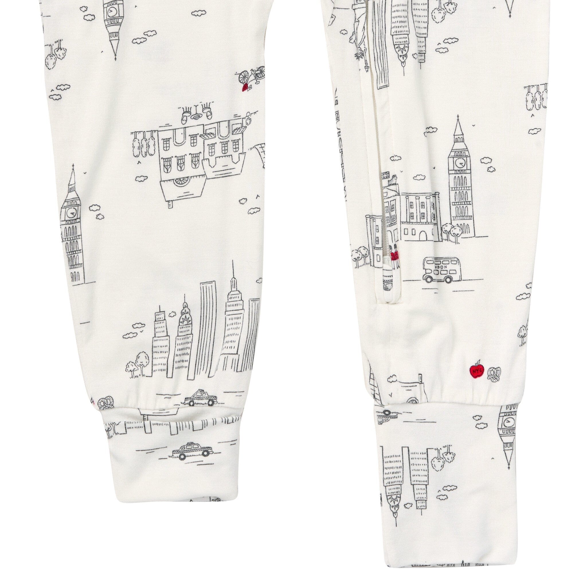 Baby & Toddler Neutral Ivory City Snug Fit Footless Pajamas - Image 6