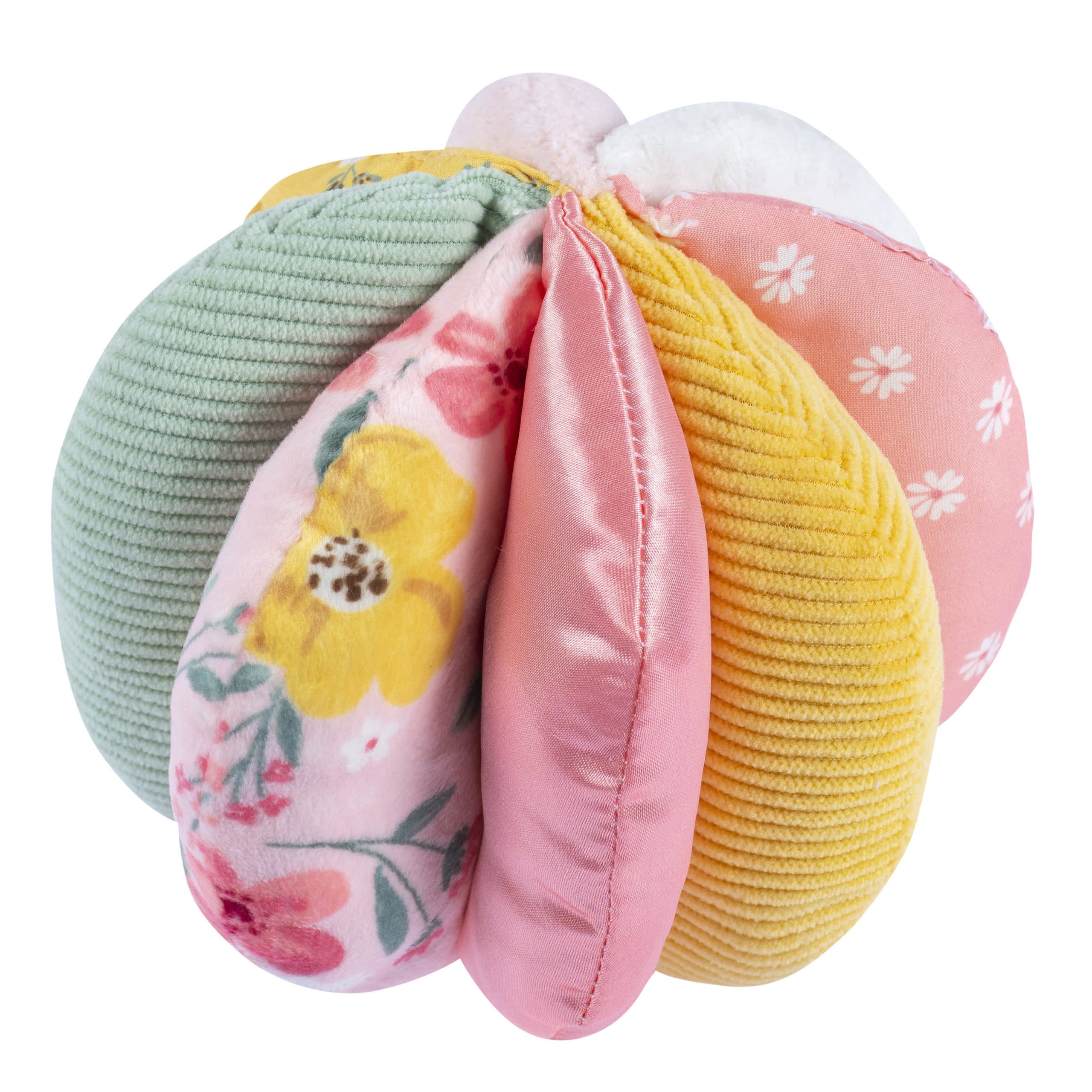 Baby Girls Pink & Yellow Floral Sensory Ball