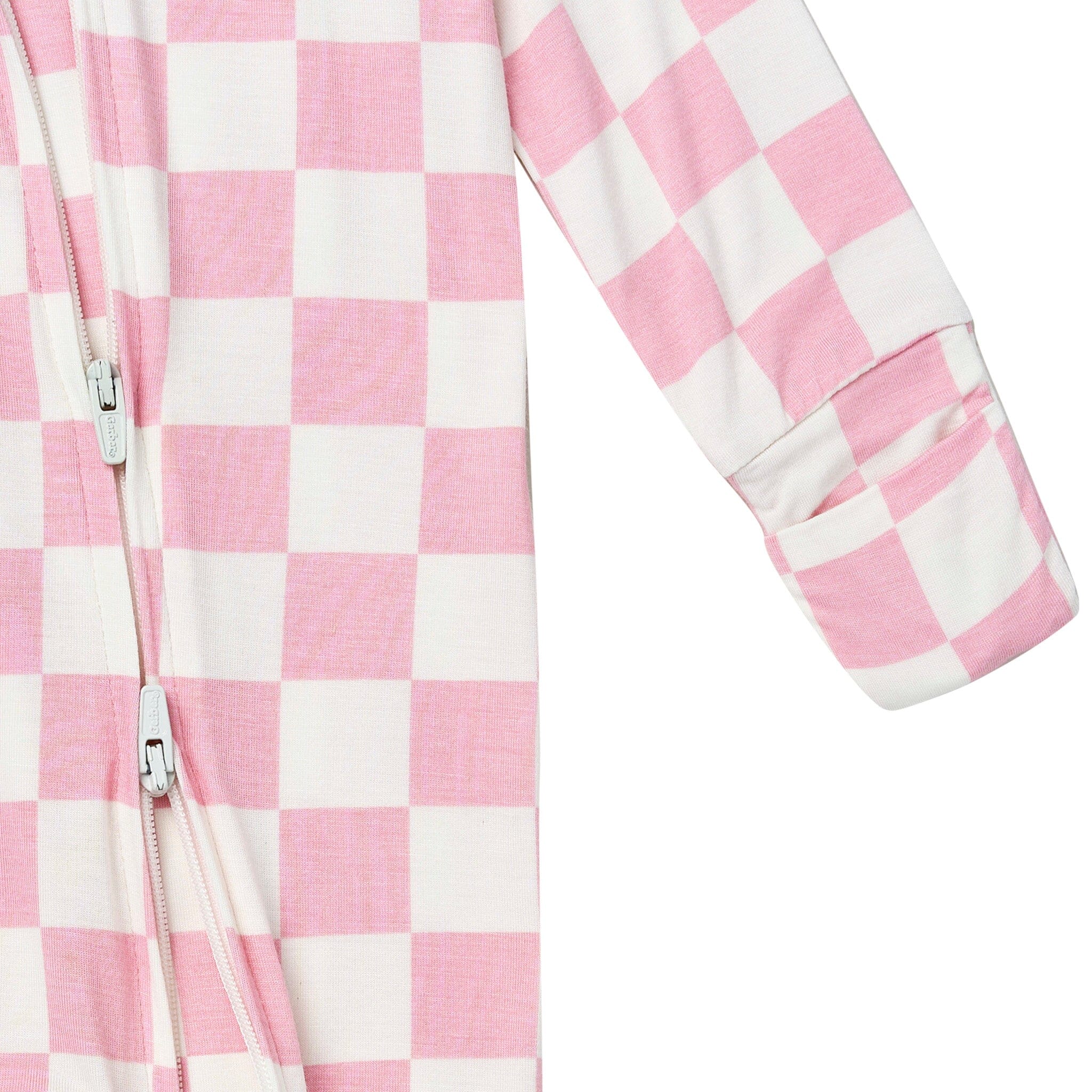 Baby & Toddler Girls Pink Check Snug Fit Footless Pajamas - Image 8