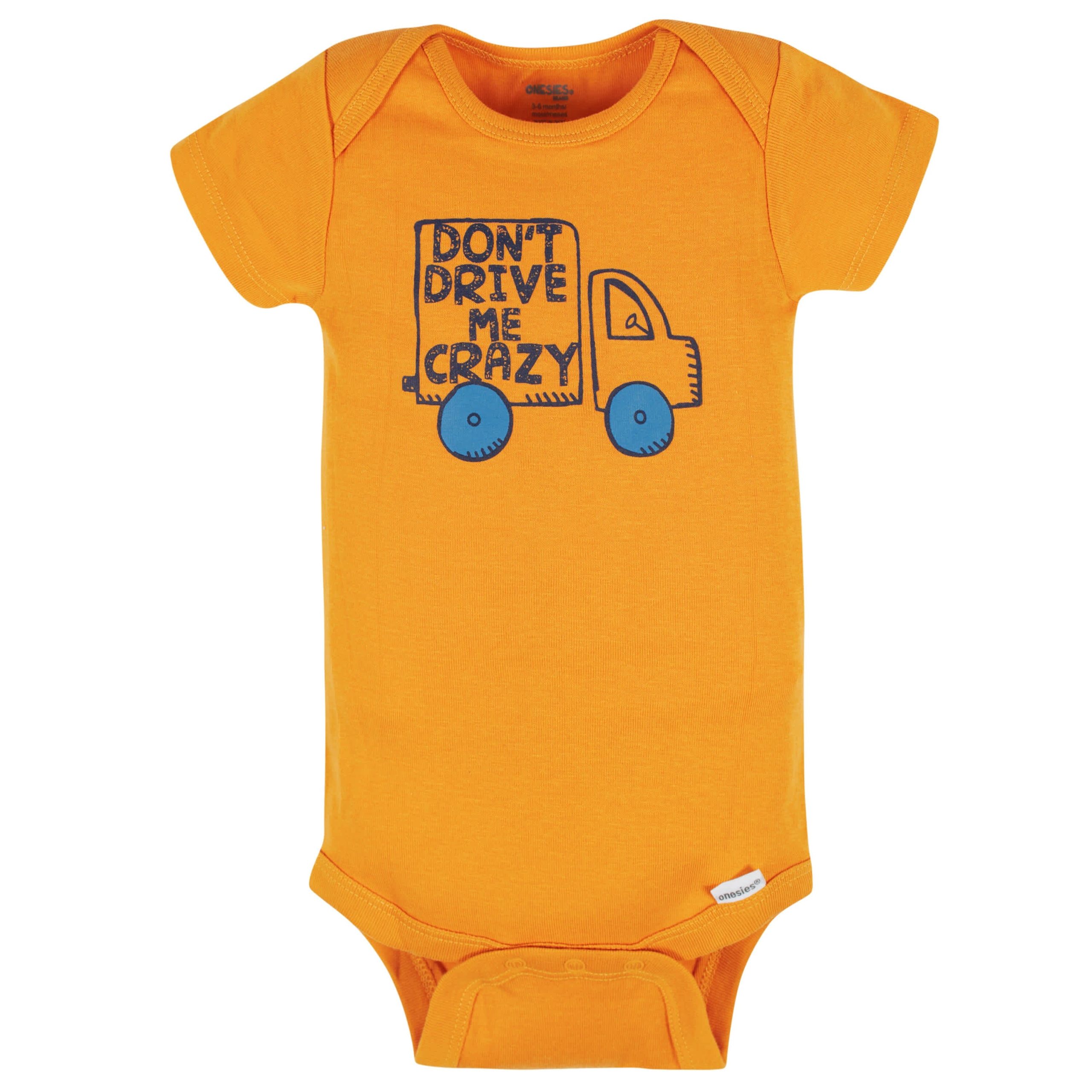 8-Pack Baby Boys Construction Zone Short Sleeve Onesies® Bodysuits - Image 9
