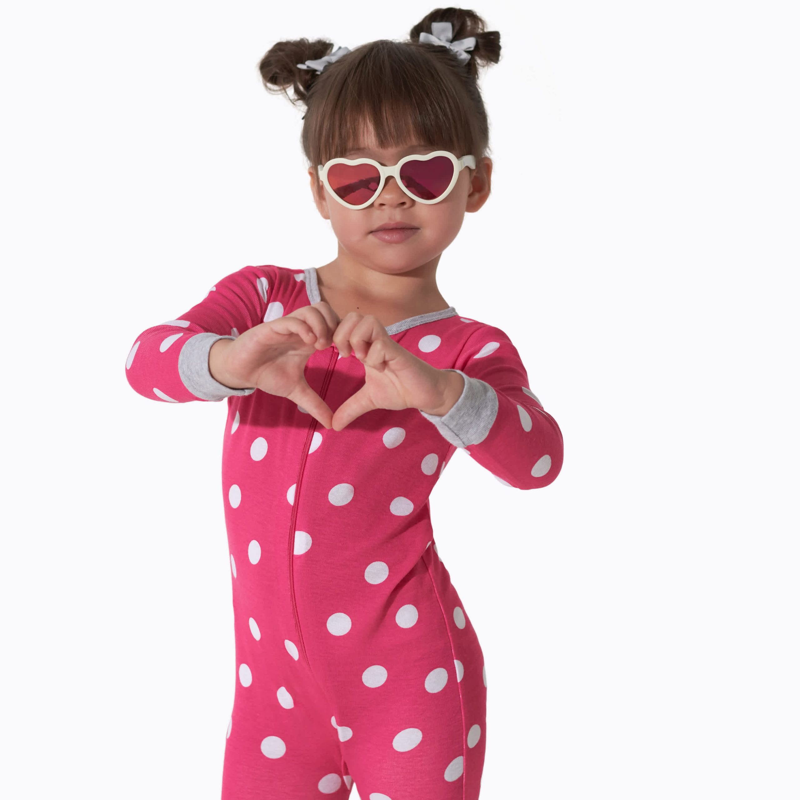 3-Pack Baby & Toddler Girls Dots & Kitties Snug Fit Footless Pajamas - Image 2