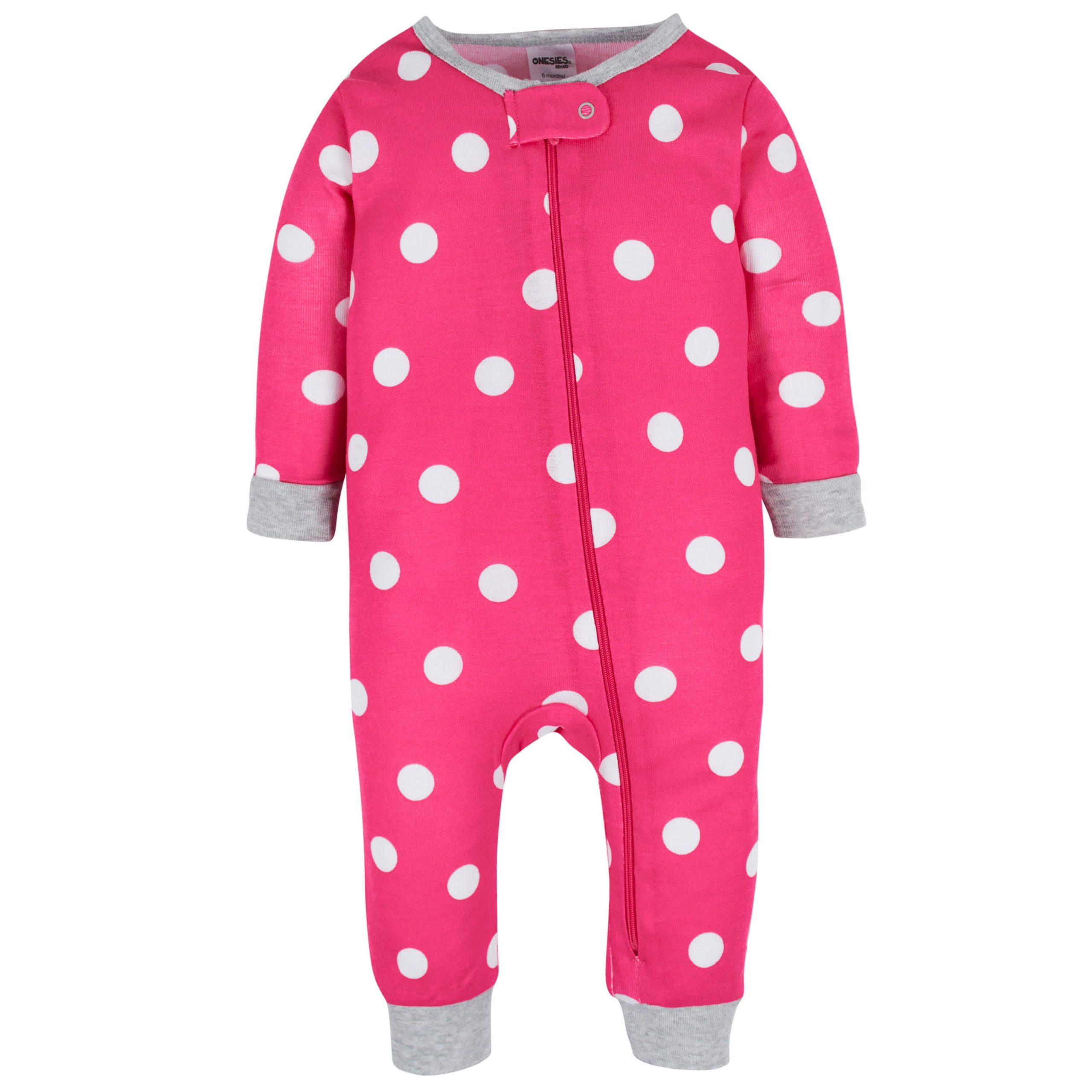 3-Pack Baby & Toddler Girls Dots & Kitties Snug Fit Footless Pajamas - Image 5