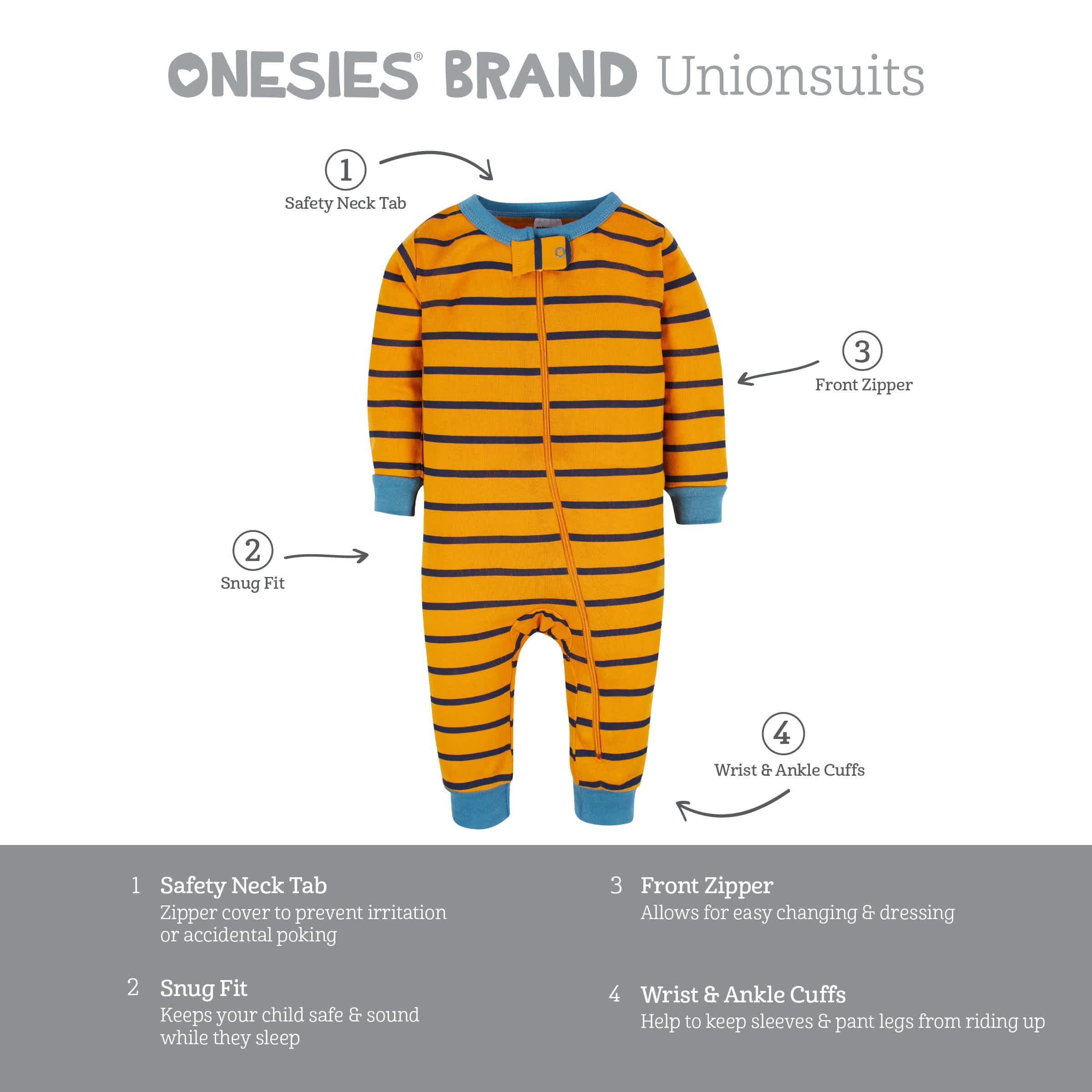 3-Pack Baby & Toddler Boys Construction Zone Snug Fit Footless Pajamas - Image 6