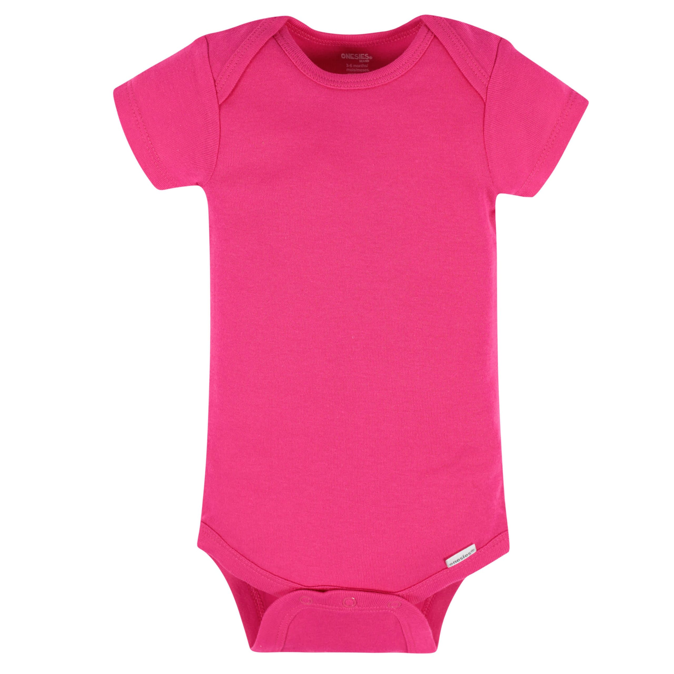 8-Pack Baby Neutral Pastel Rainbow Short Sleeve Onesies® Bodysuits - Image 2