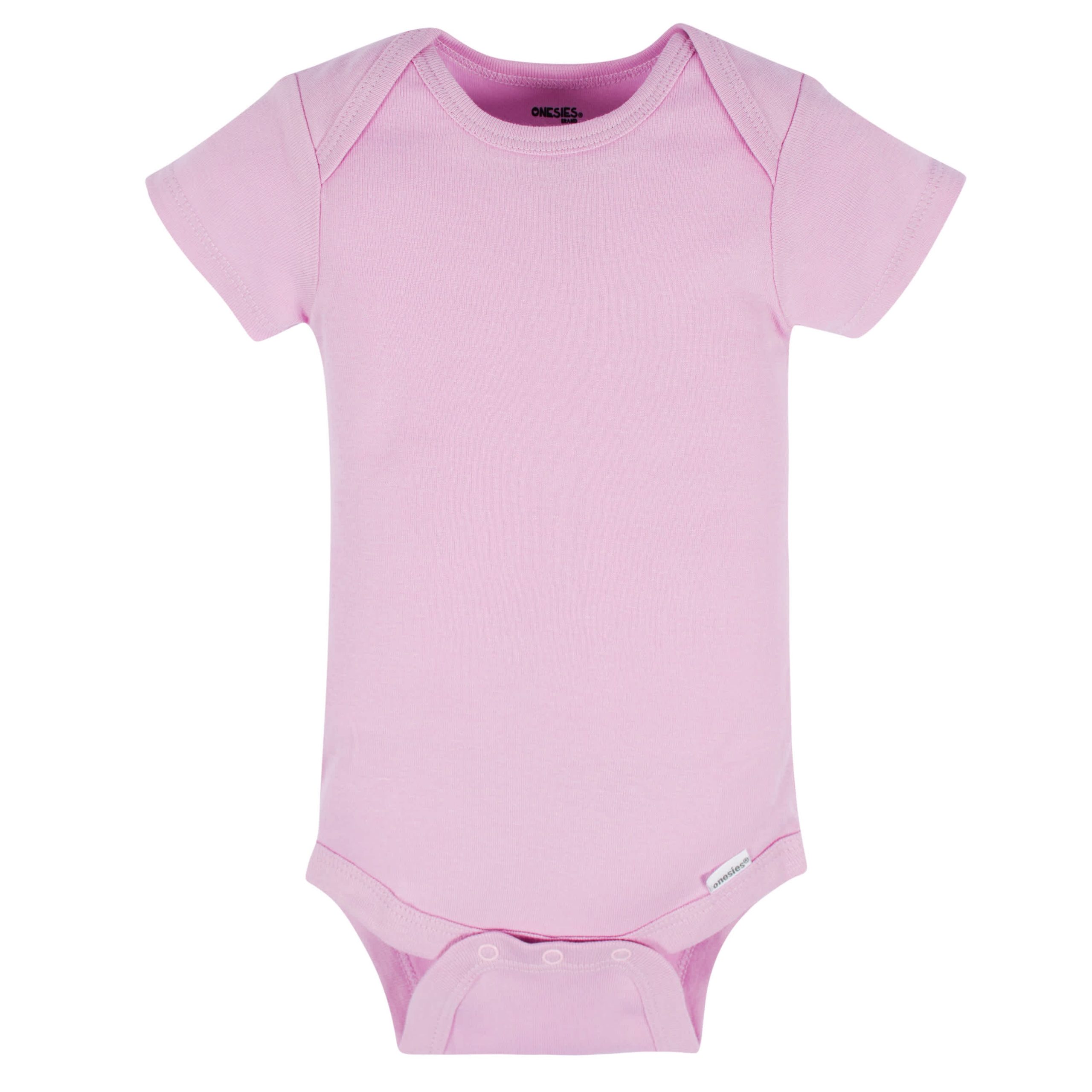 8-Pack Baby Neutral Pastel Rainbow Short Sleeve Onesies® Bodysuits - Image 5