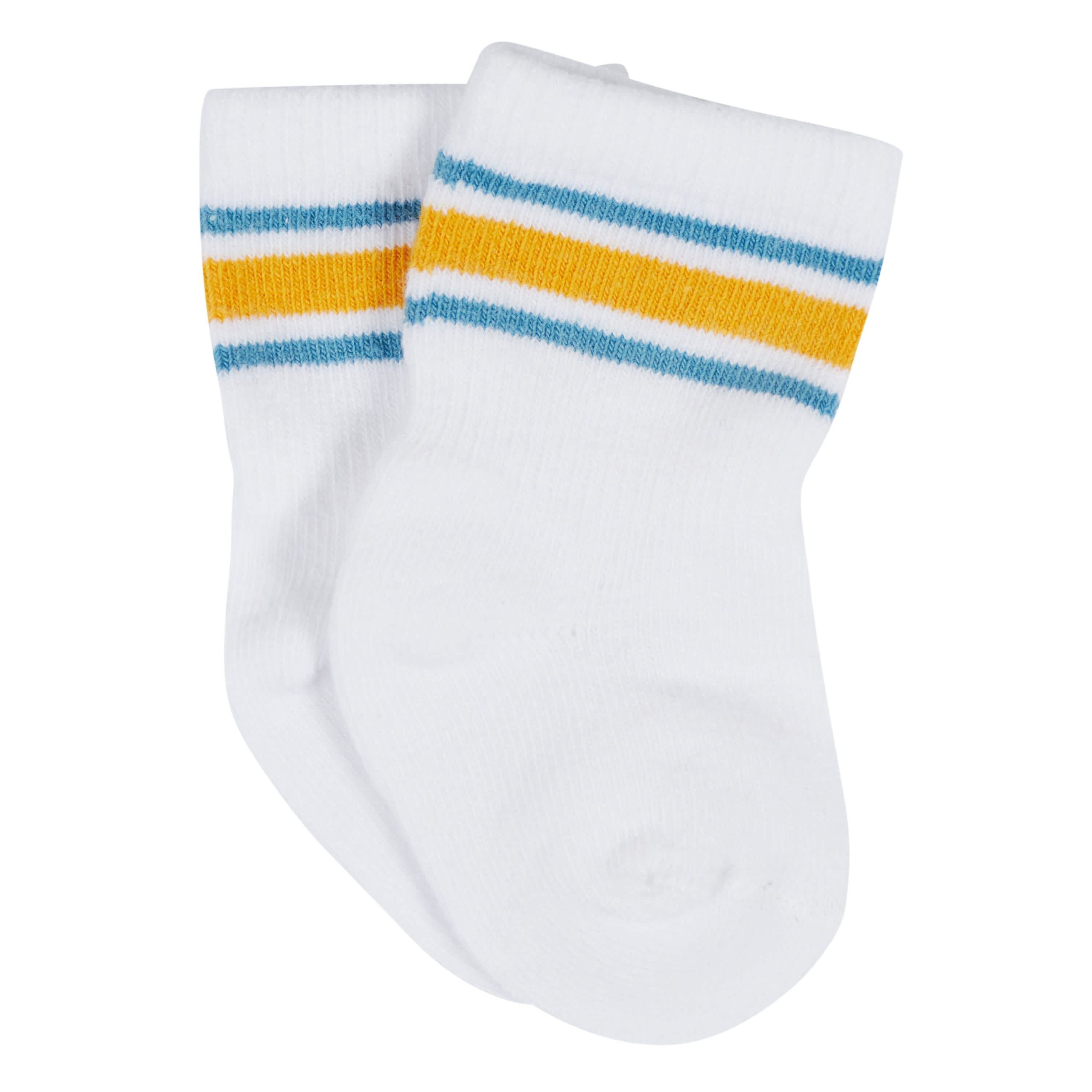12-Pack Baby & Toddler Boys Construction Zone Jersey Crew Wiggle Proof® Socks - Image 2