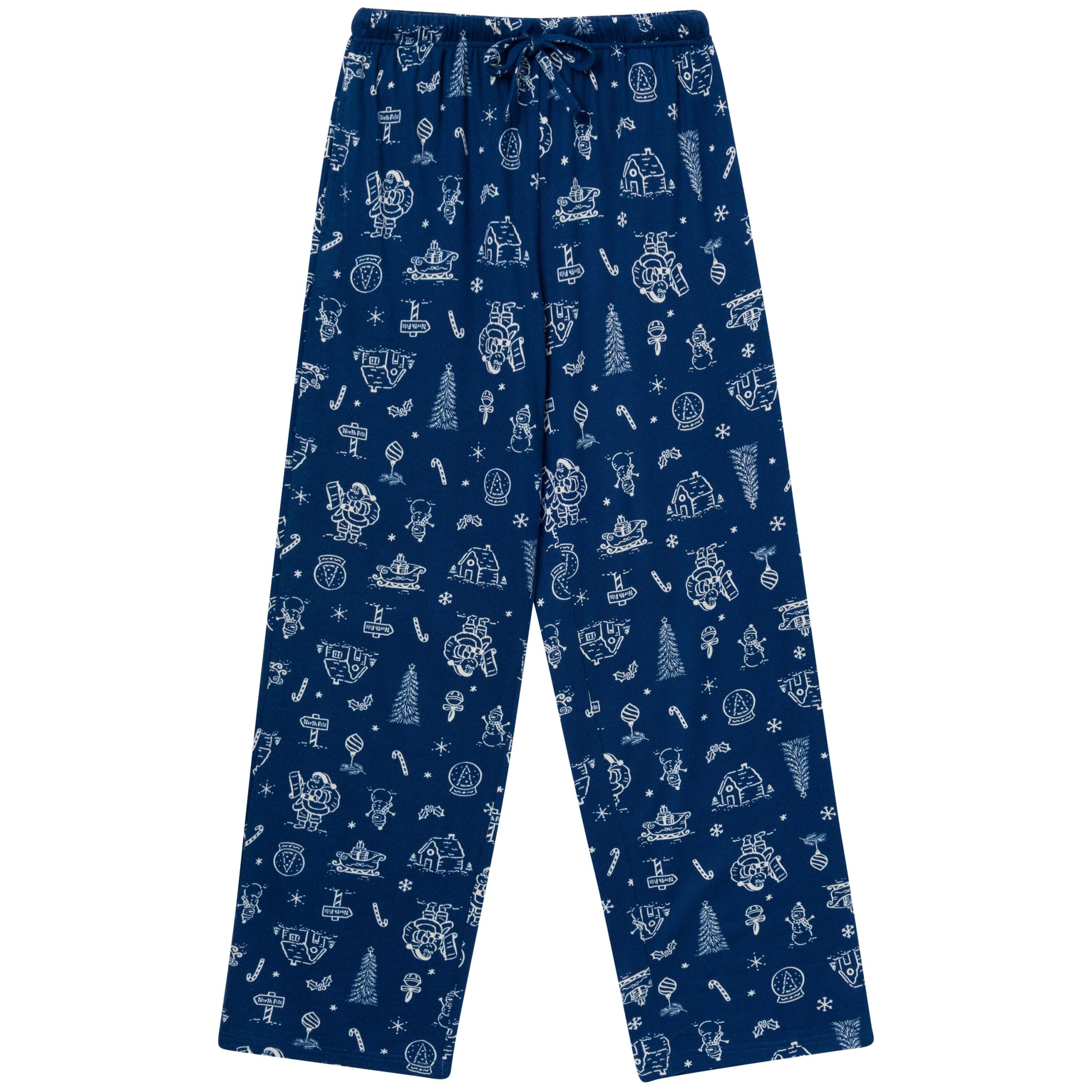 2-Piece Men's Navy Toile Hacci Pajamas - Image 8