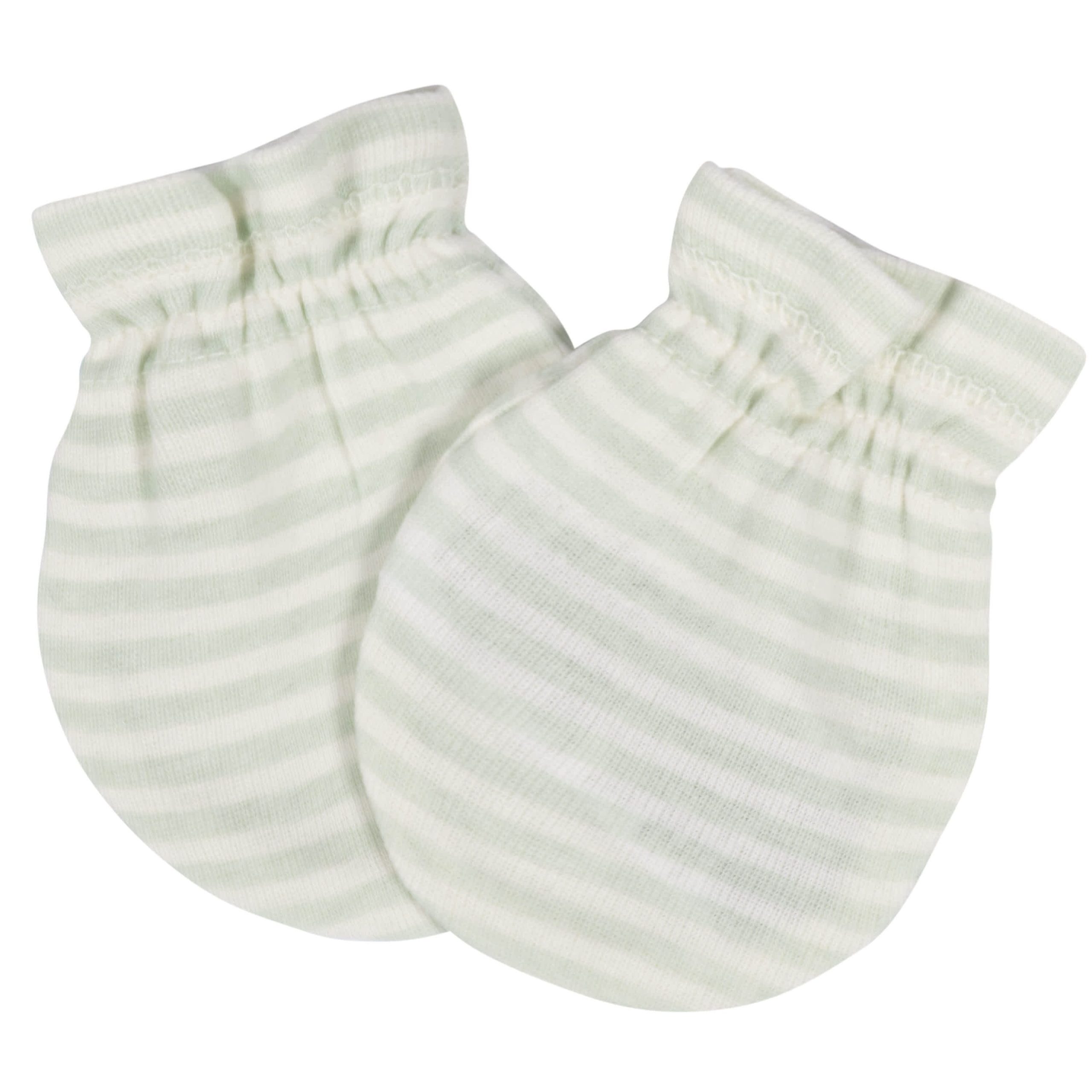 8-Piece Baby Neutral Happy Veggies No Scratch Mittens & Caps Set - Image 9