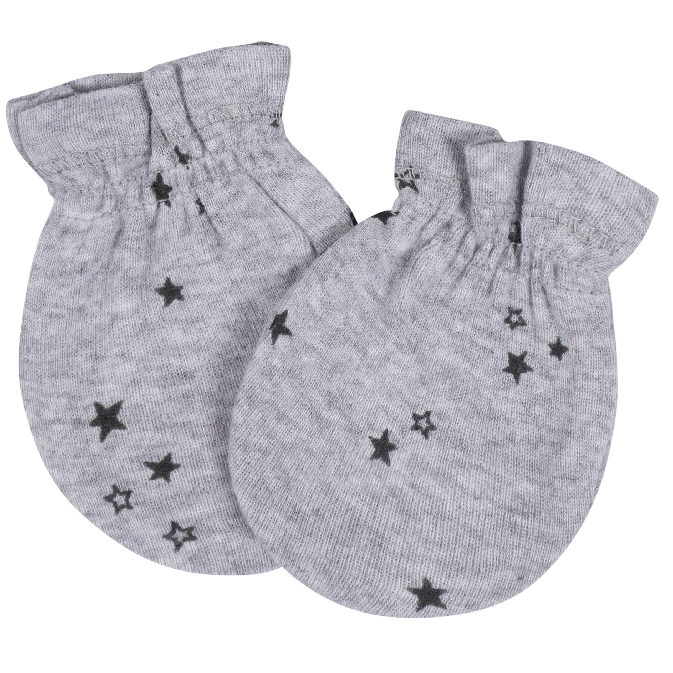 8-Piece Baby Boys Space Explorer No Scratch Mittens & Caps Set - Image 9