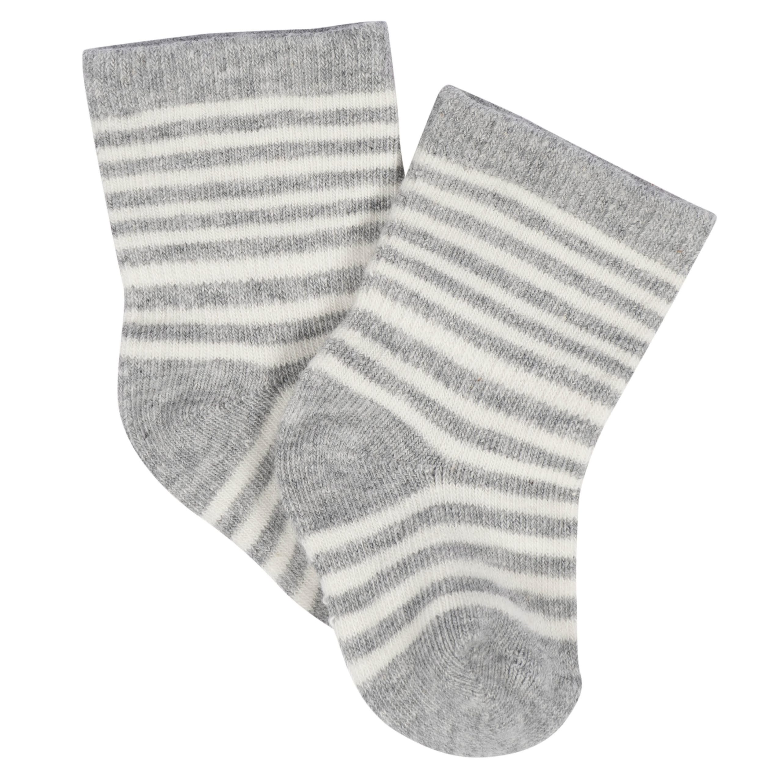 8-Pack Baby Neutral Happy Veggies Jersey Wiggle Proof® Socks - Image 5
