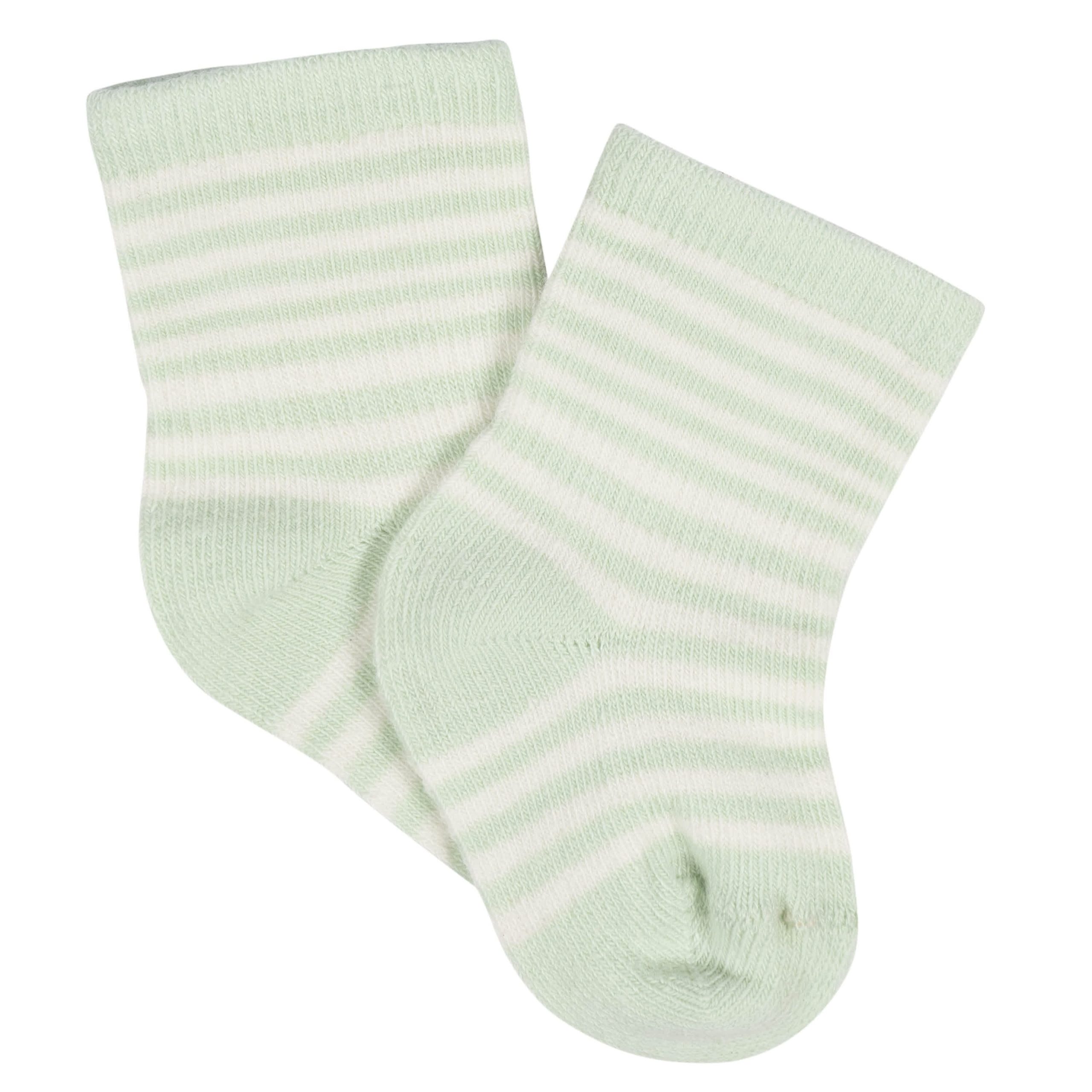 8-Pack Baby Neutral Happy Veggies Jersey Wiggle Proof® Socks - Image 9