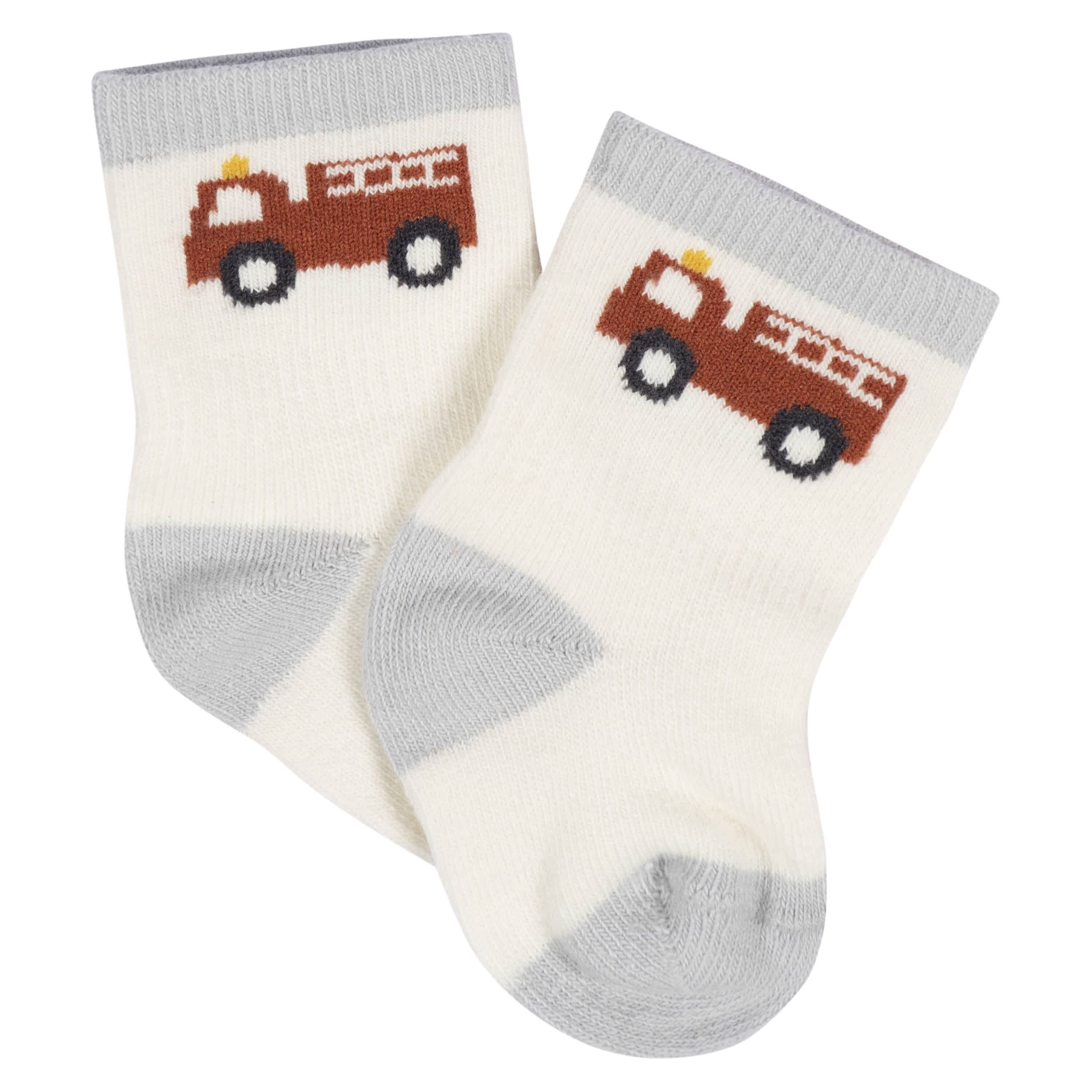 8-Pack Baby Boys Transportation Zone Jersey Wiggle Proof® Socks - Image 8