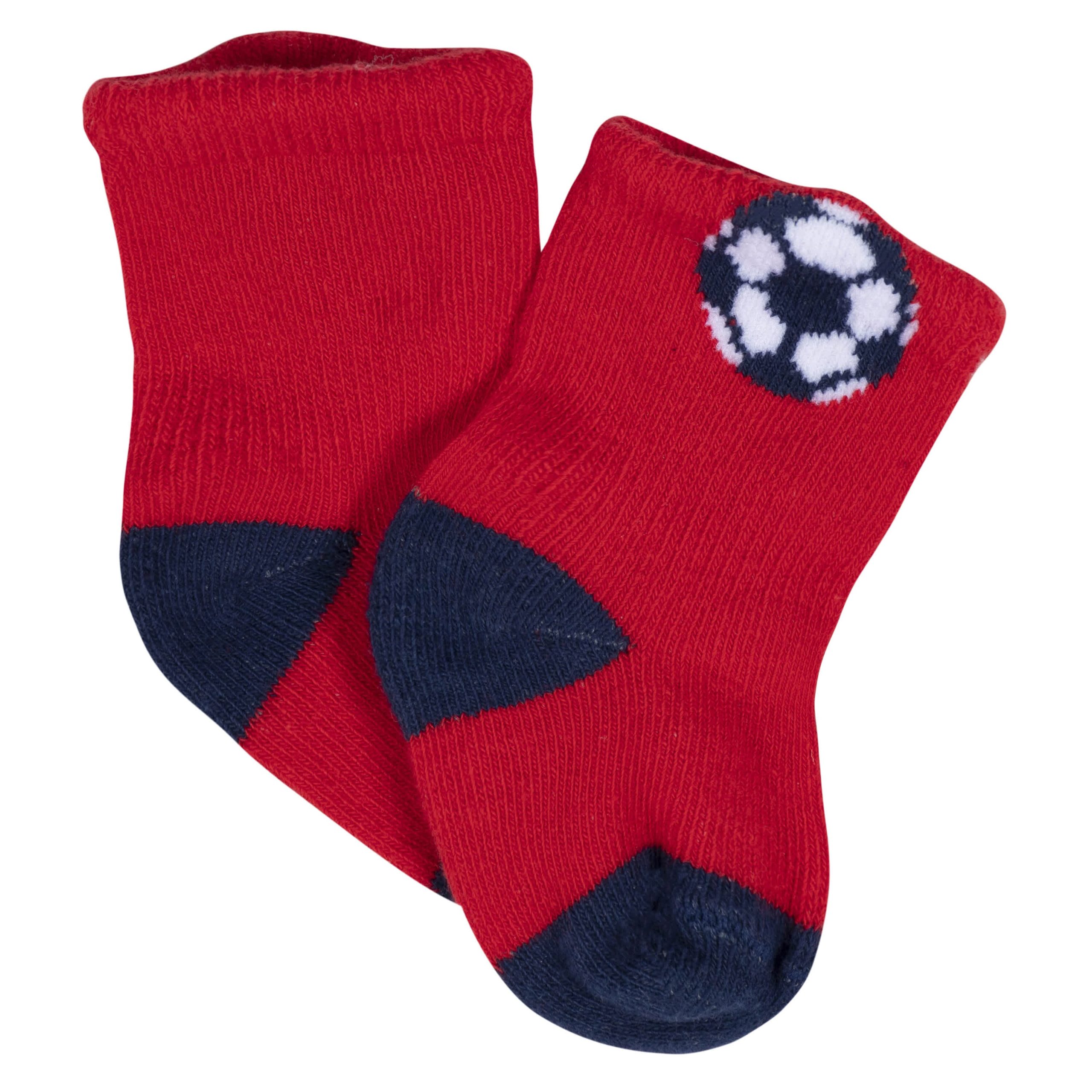 8-Pack Baby Boys All Star Jersey Wiggle Proof® Socks - Image 6