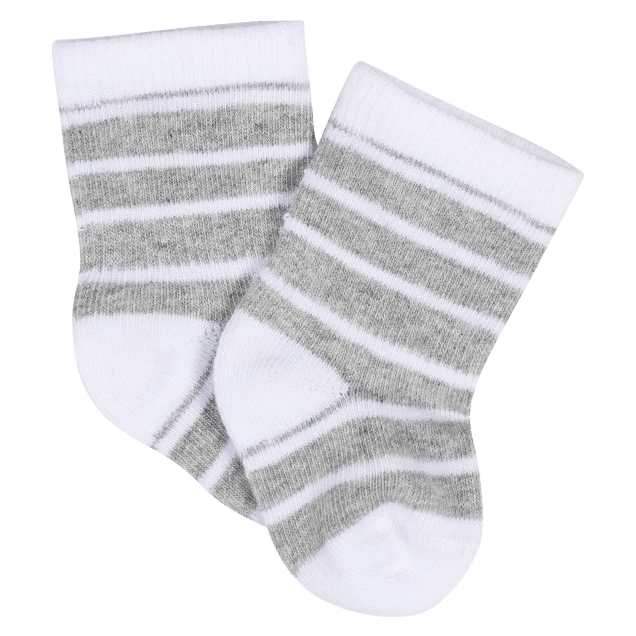 8-Pack Baby Boys Space Explorer Jersey Wiggle Proof® Socks - Image 3